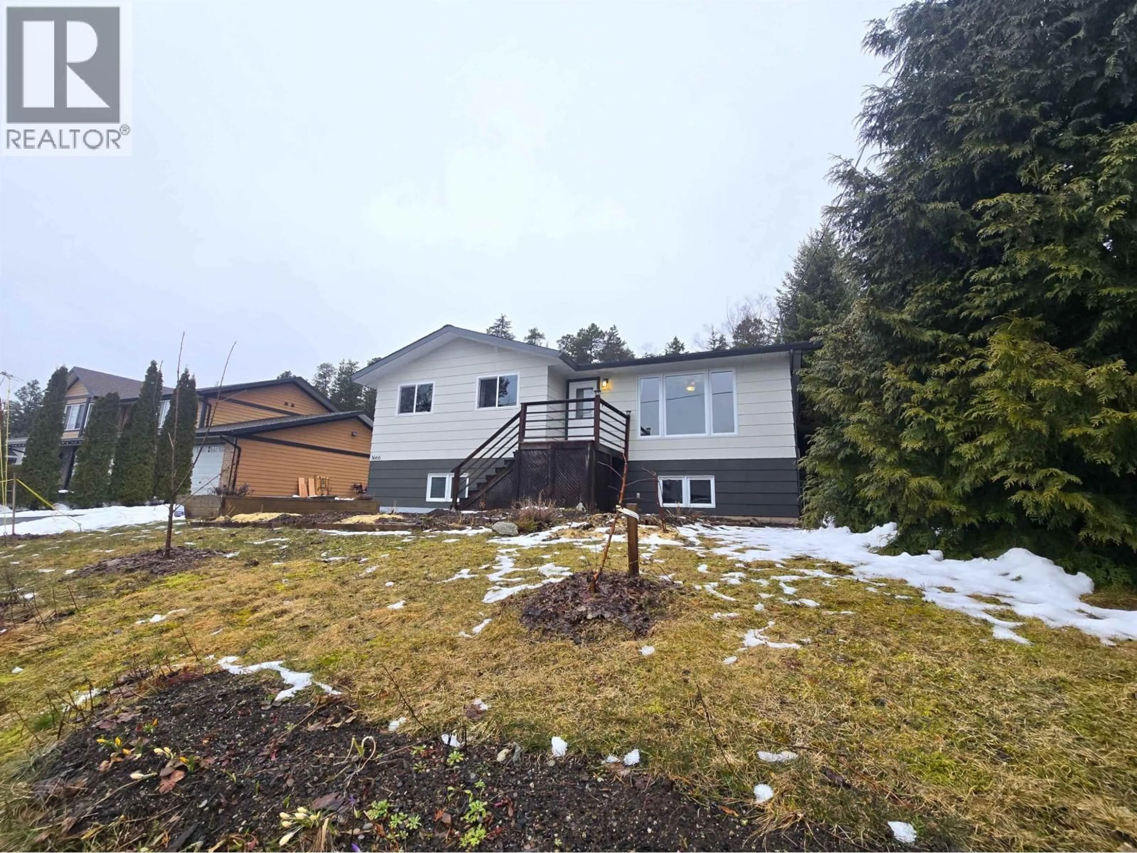 A pic from outside/outdoor area/front of a property/back of a property/a pic from drone, mountain view for 3666 HAWTHORNE AVENUE, Terrace British Columbia V8G5E2