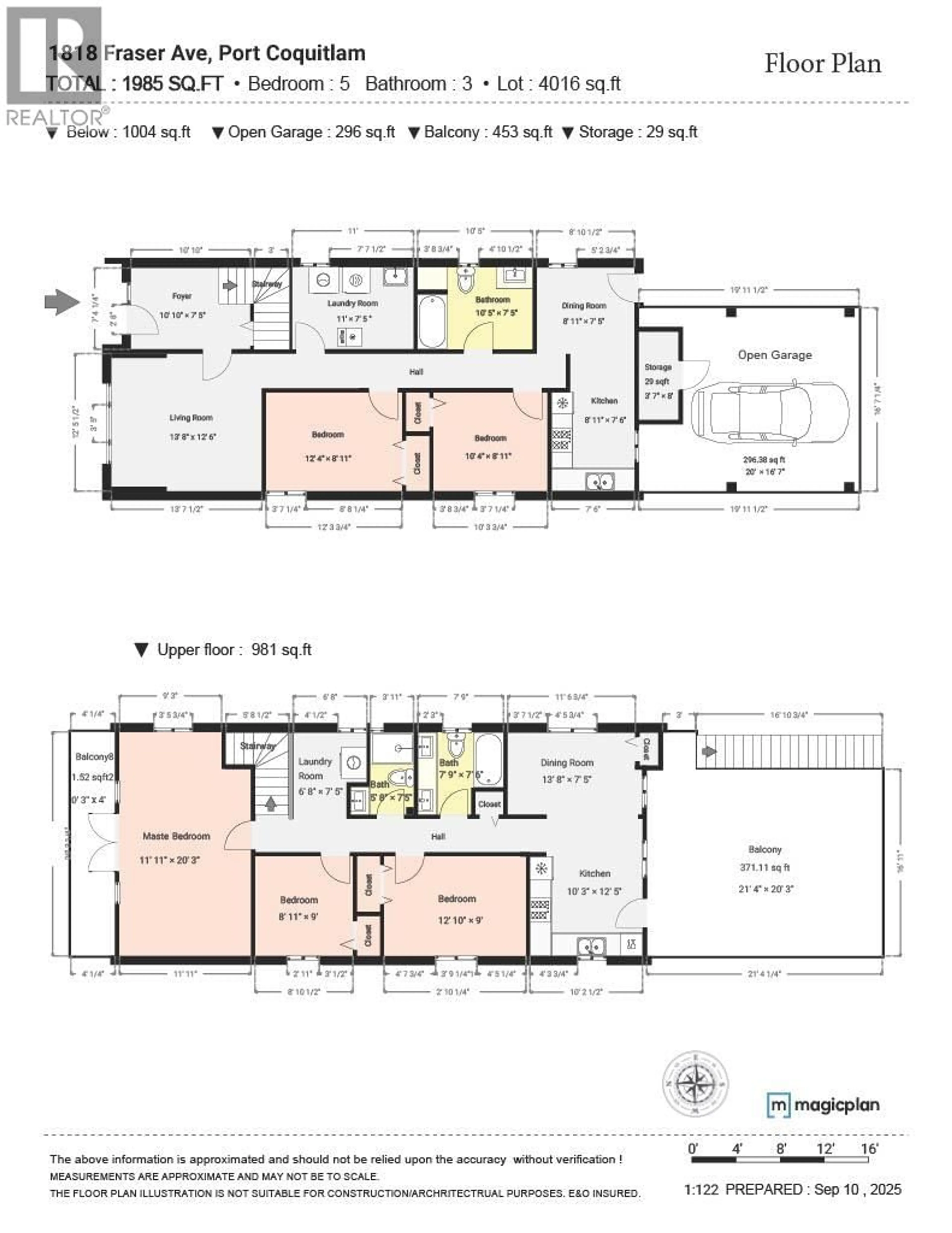 Floor plan for 1818 FRASER AVENUE, Port Coquitlam British Columbia V3B1N1