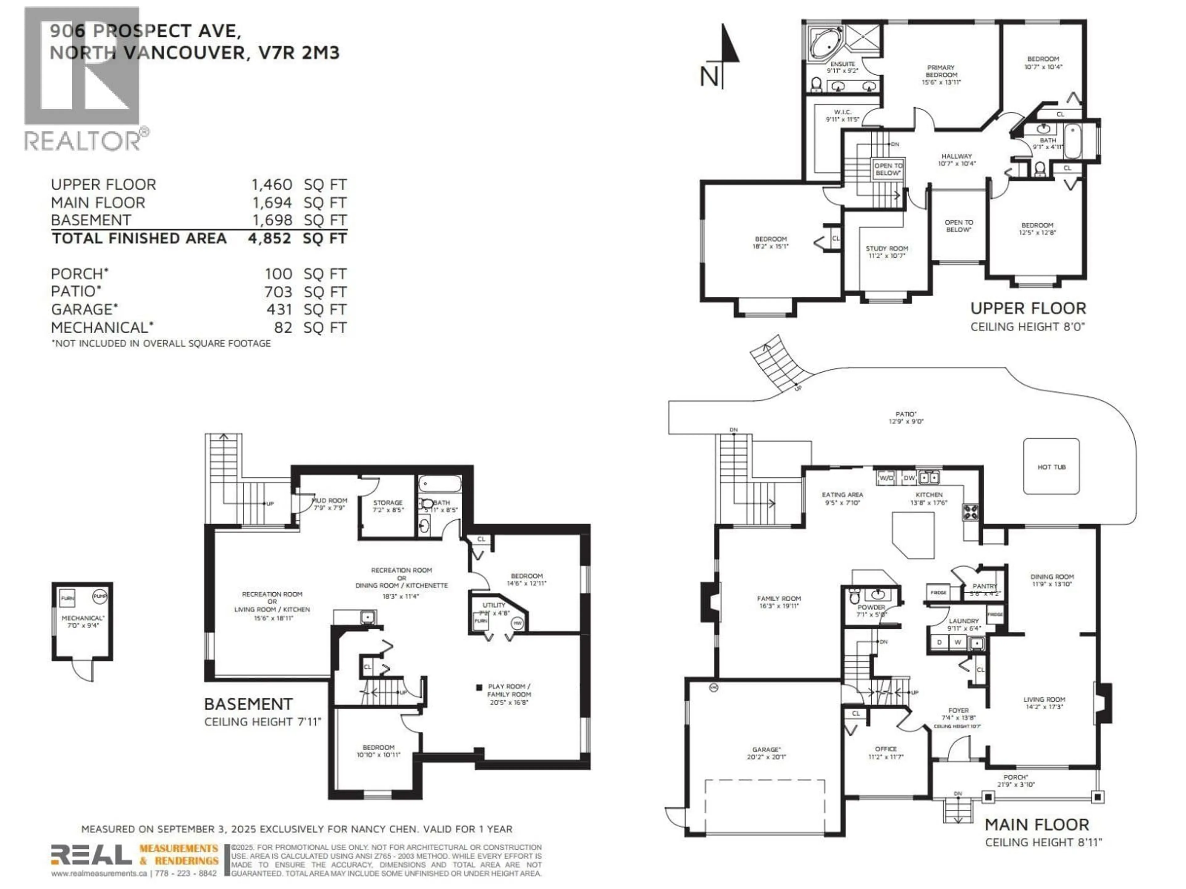 Floor plan for 906 PROSPECT AVENUE, North Vancouver British Columbia V7R2M3