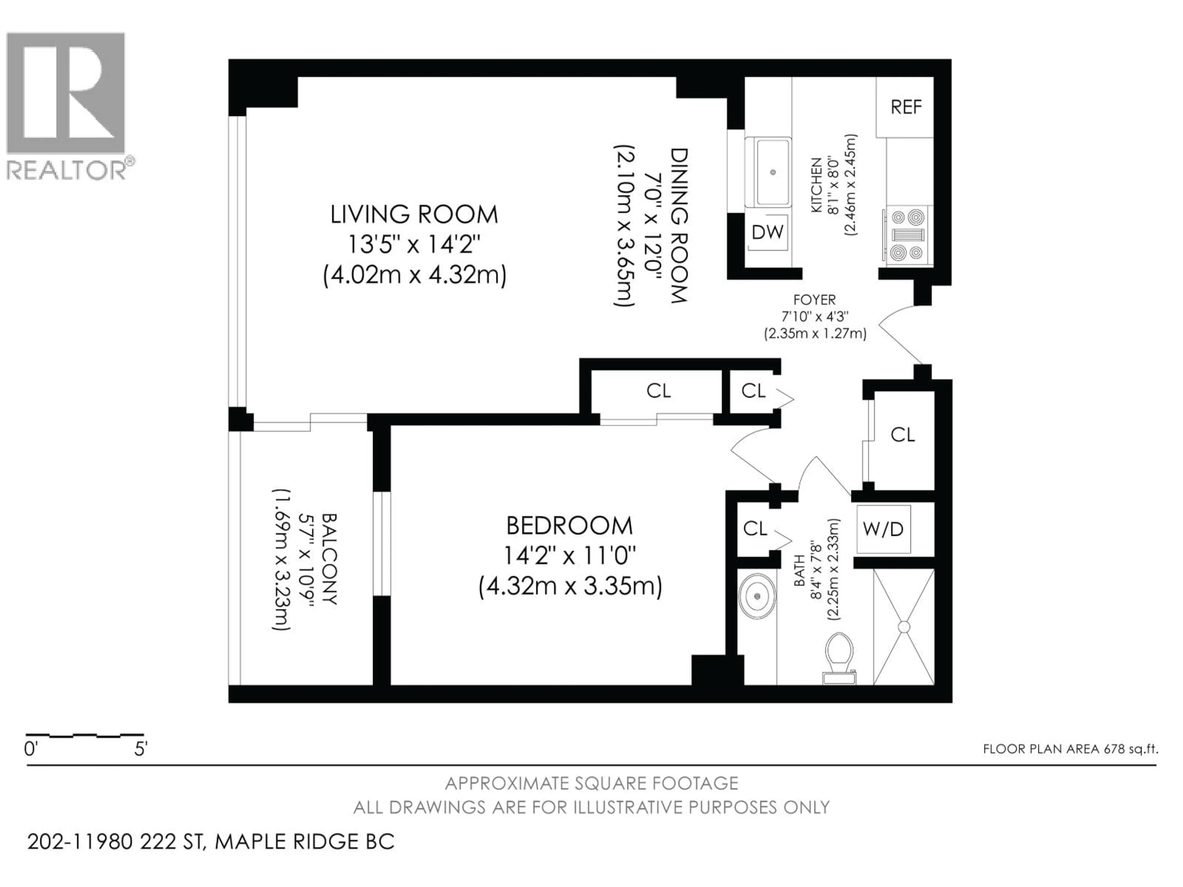 Floor plan for 202 - 11980 222 STREET, Maple Ridge British Columbia V2X0L8