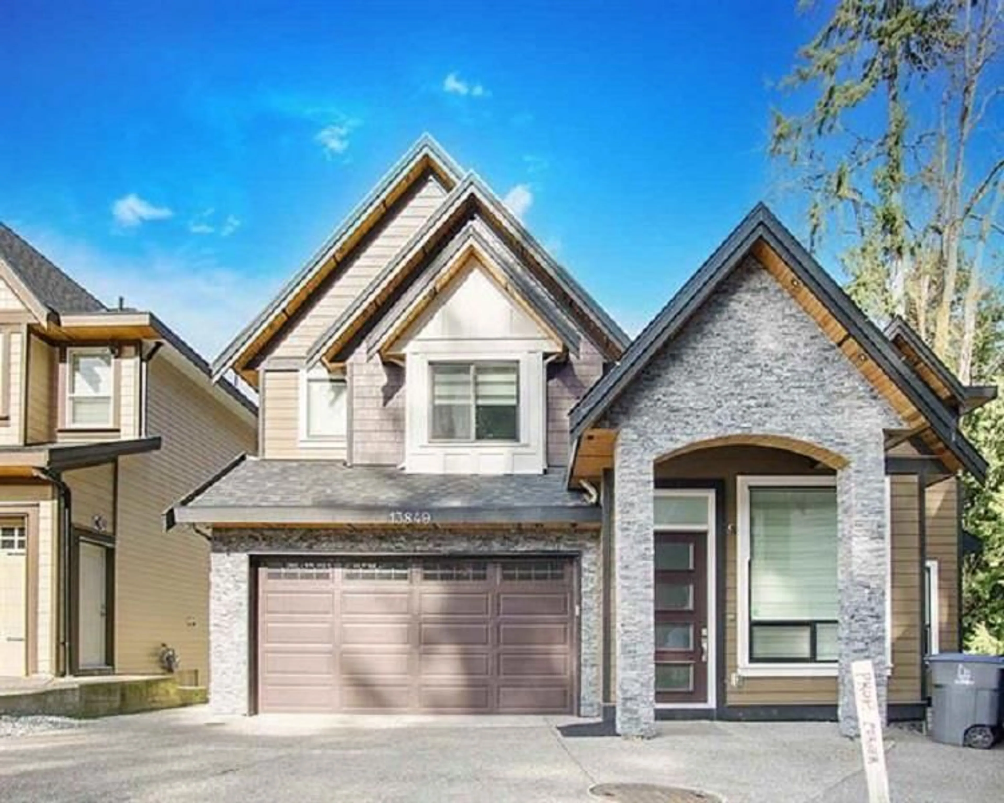 Home with brick exterior material, street for 13849 60A AVENUE, Surrey British Columbia V3X0H3