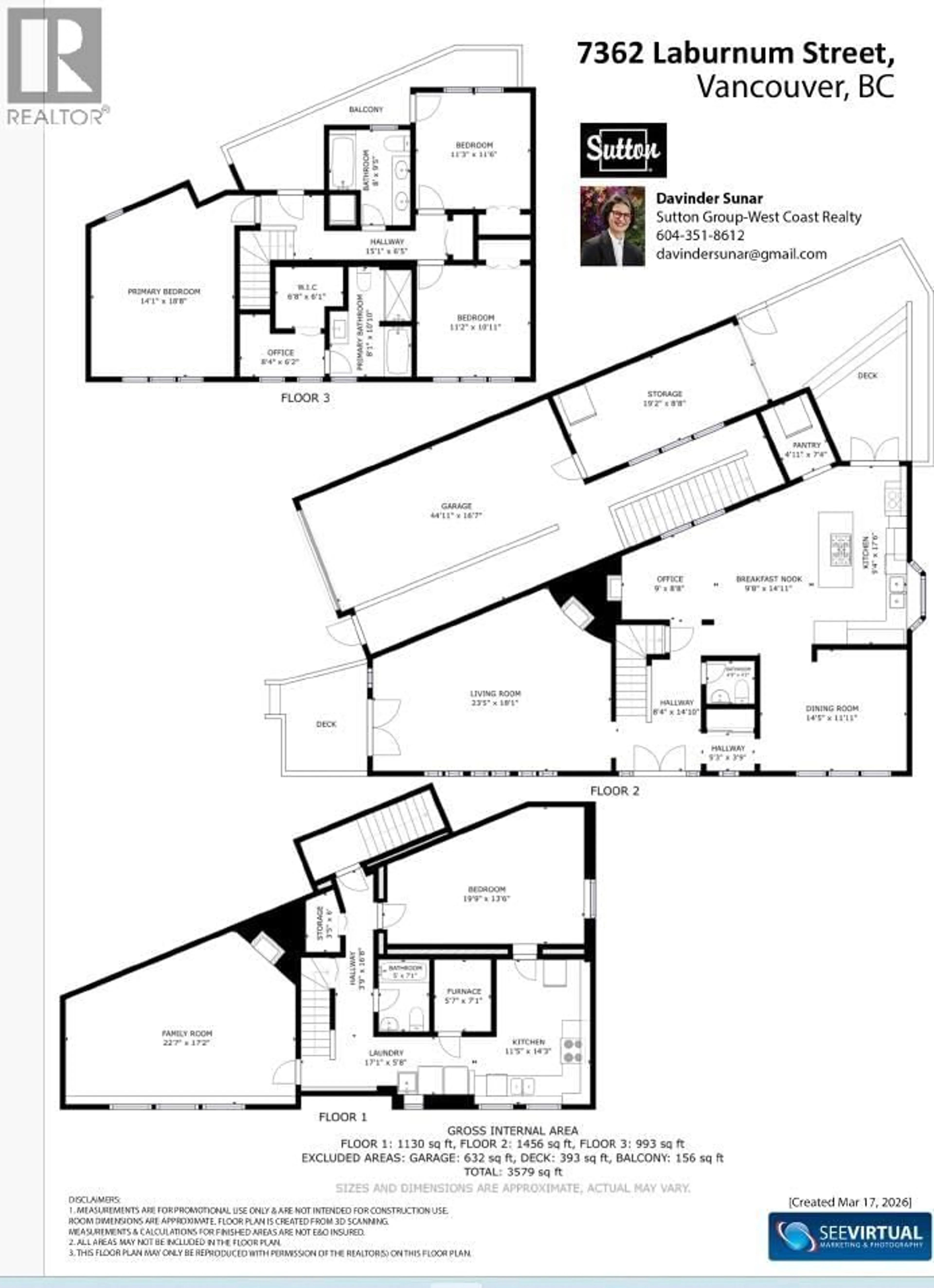 Floor plan for 7362 LABURNUM STREET, Vancouver British Columbia V6P5N3