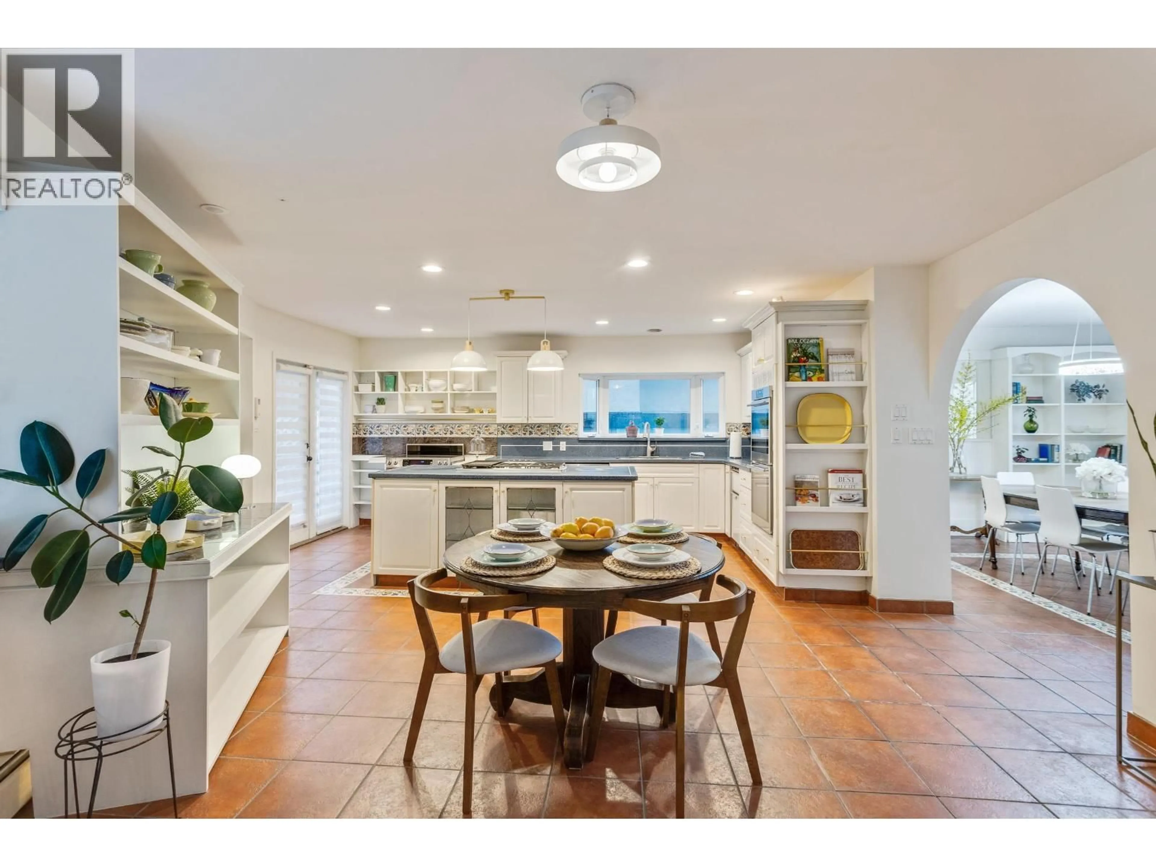 Open concept kitchen, ceramic/tile floor for 7362 LABURNUM STREET, Vancouver British Columbia V6P5N3