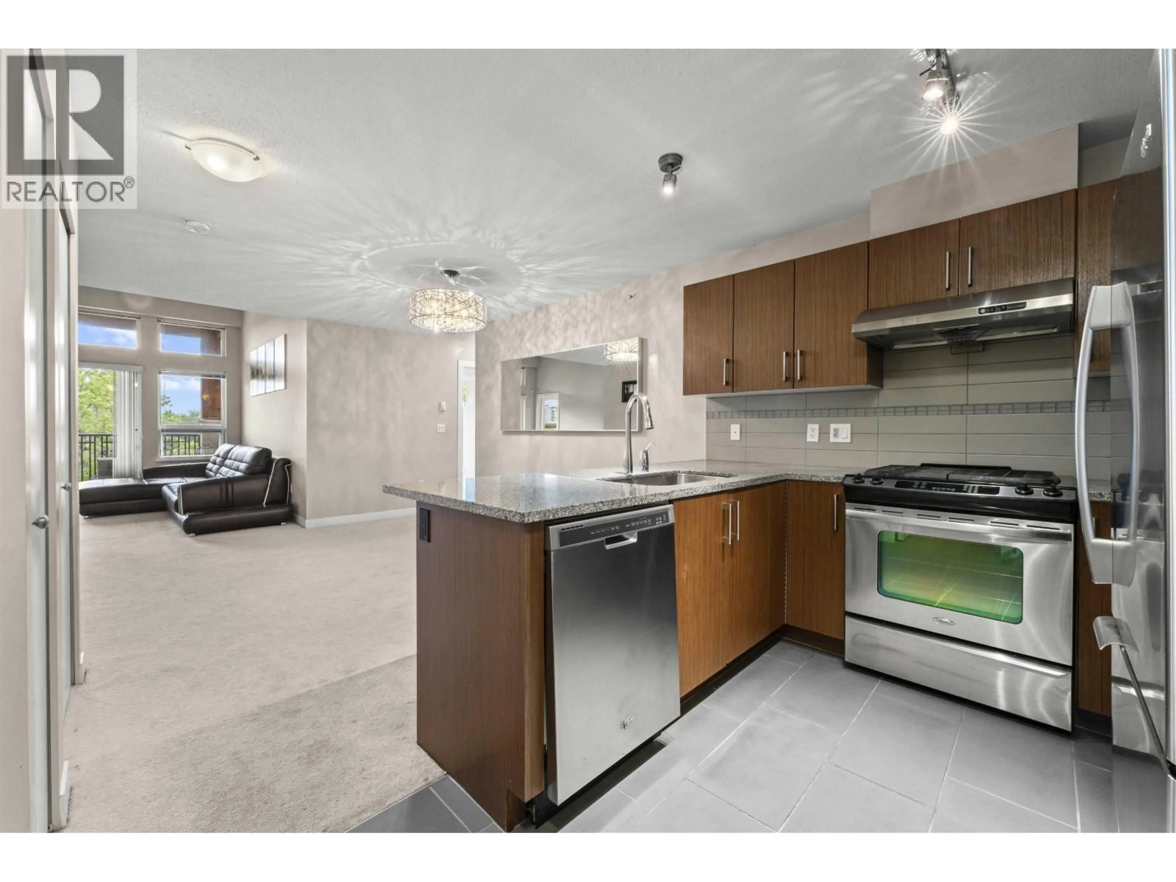 Open concept kitchen, unknown for 407 - 6800 ECKERSLEY ROAD, Richmond British Columbia V6Y0E7