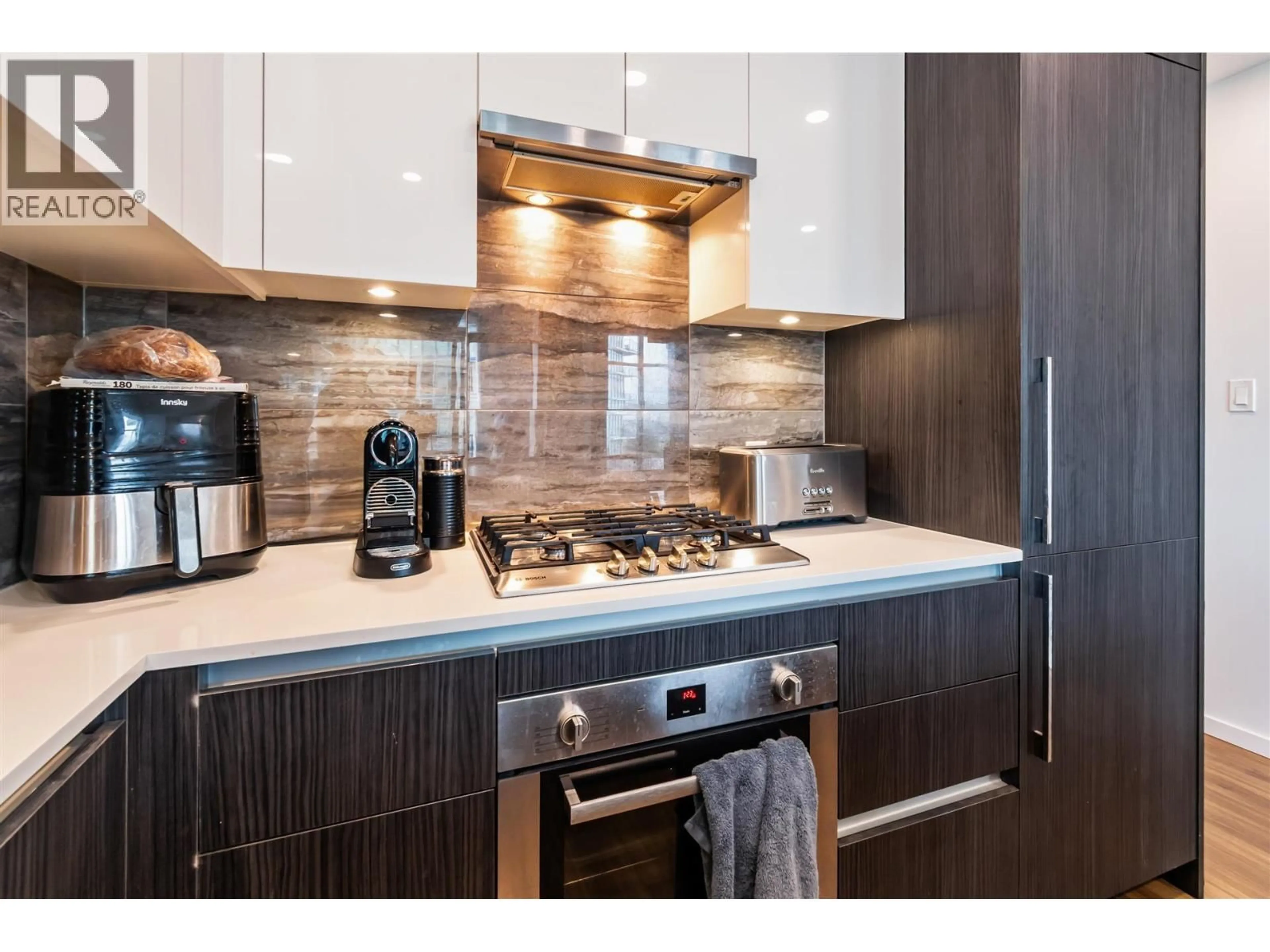 Contemporary kitchen, ceramic/tile floor for 1801 - 1888 GILMORE AVENUE, Burnaby British Columbia V5C0L2