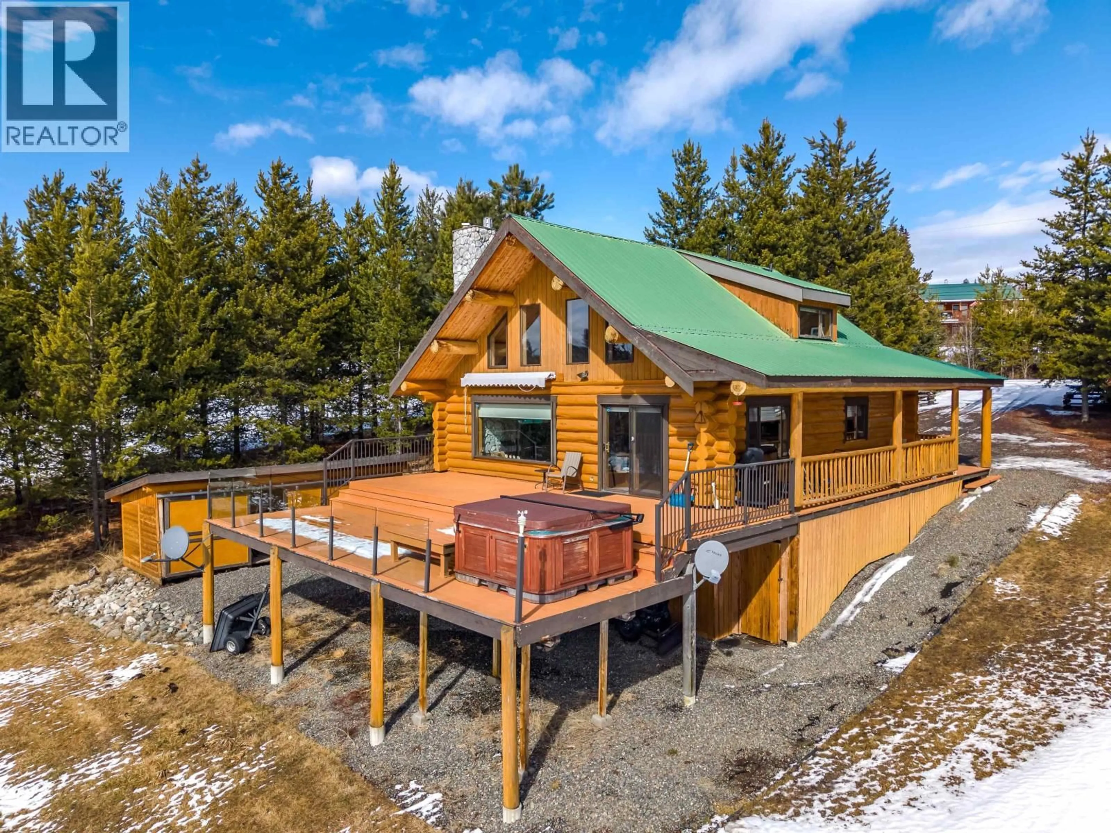 A pic from outside/outdoor area/front of a property/back of a property/a pic from drone, unknown for 7540 MCCARTHY ROAD, Bridge Lake British Columbia V0K1E0