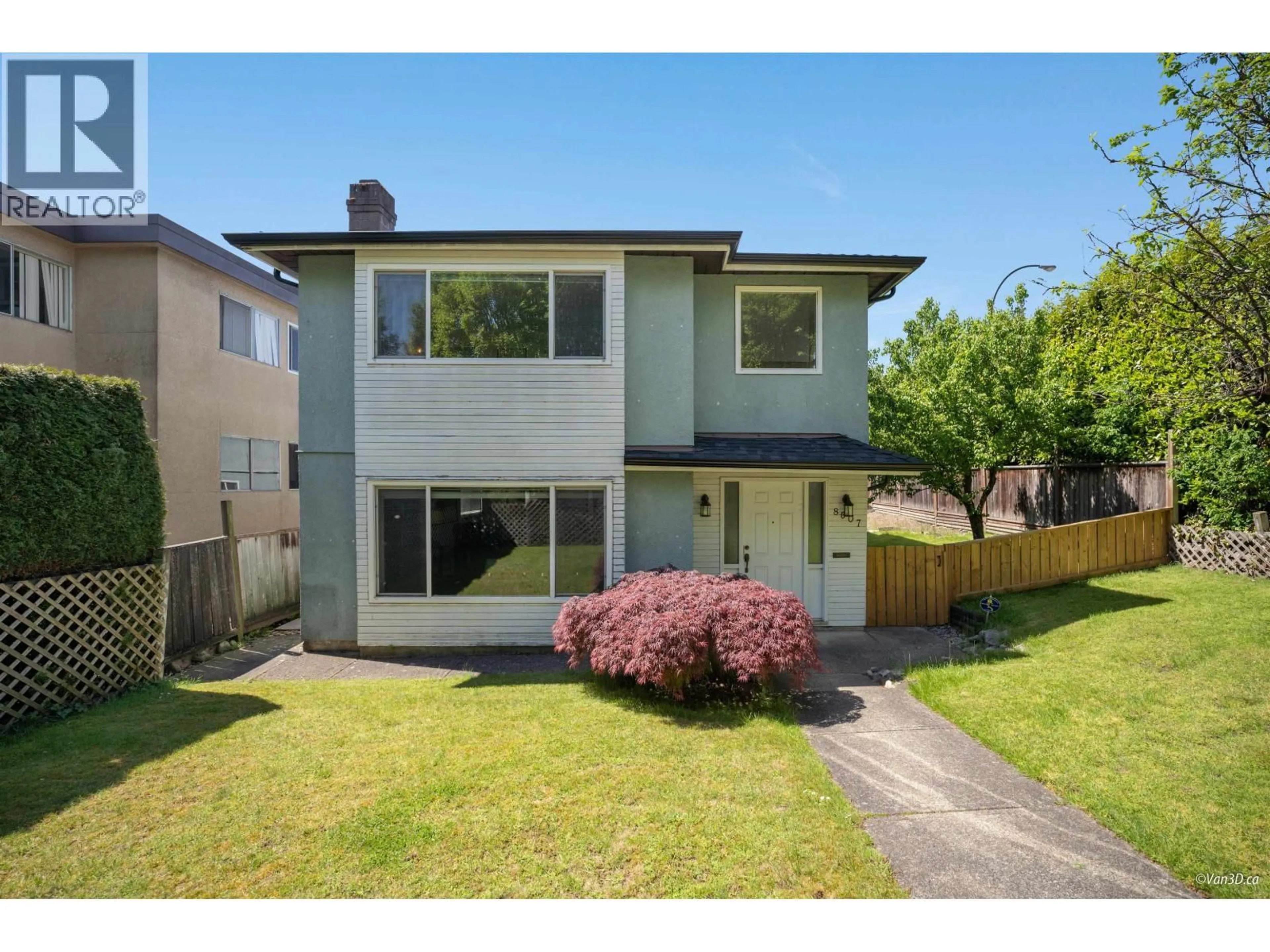 Home with vinyl exterior material, street for 8607 SELKIRK STREET, Vancouver British Columbia V6P4J2
