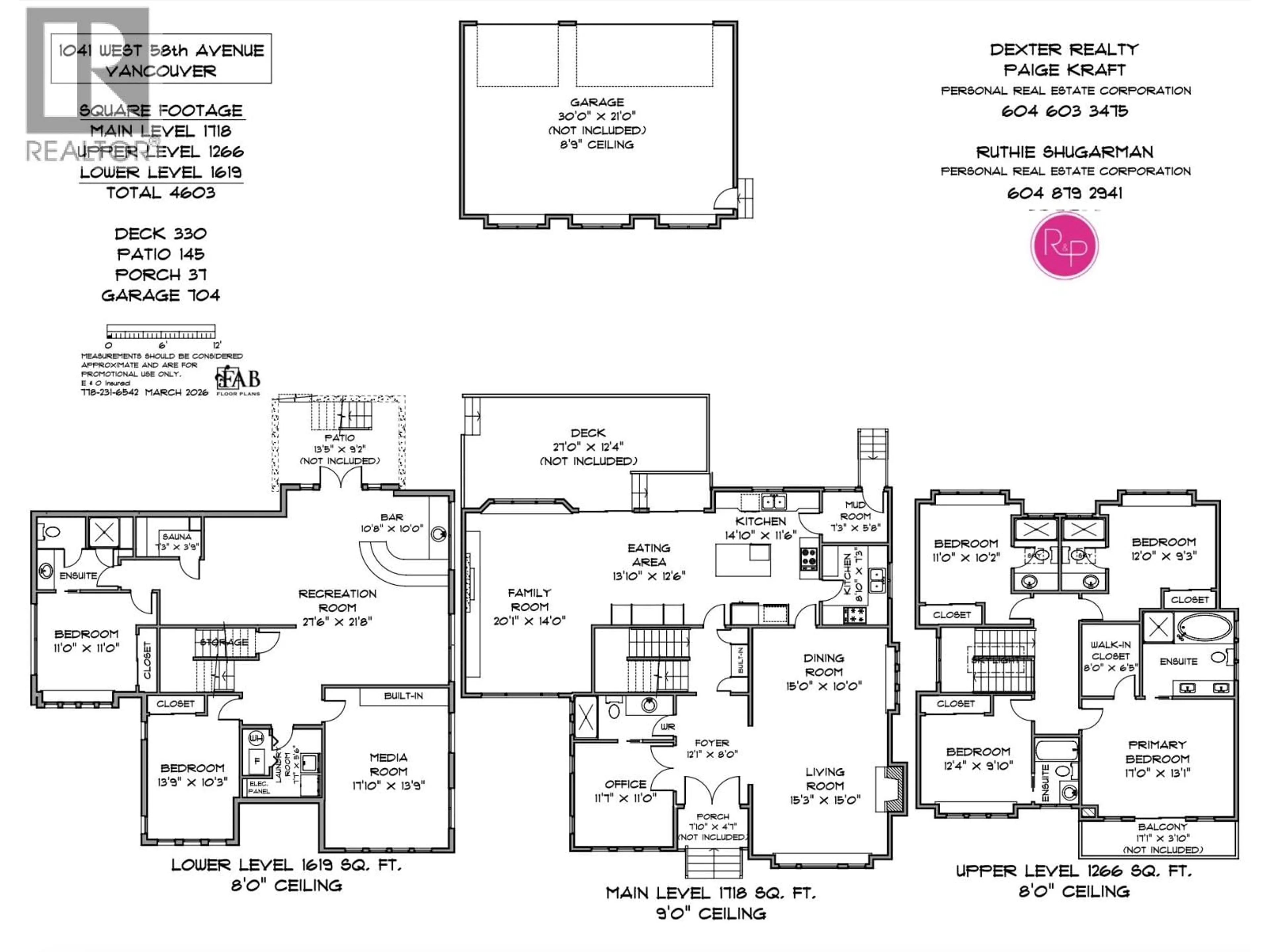 Floor plan for 1041 58TH AVENUE, Vancouver British Columbia V6P1V9