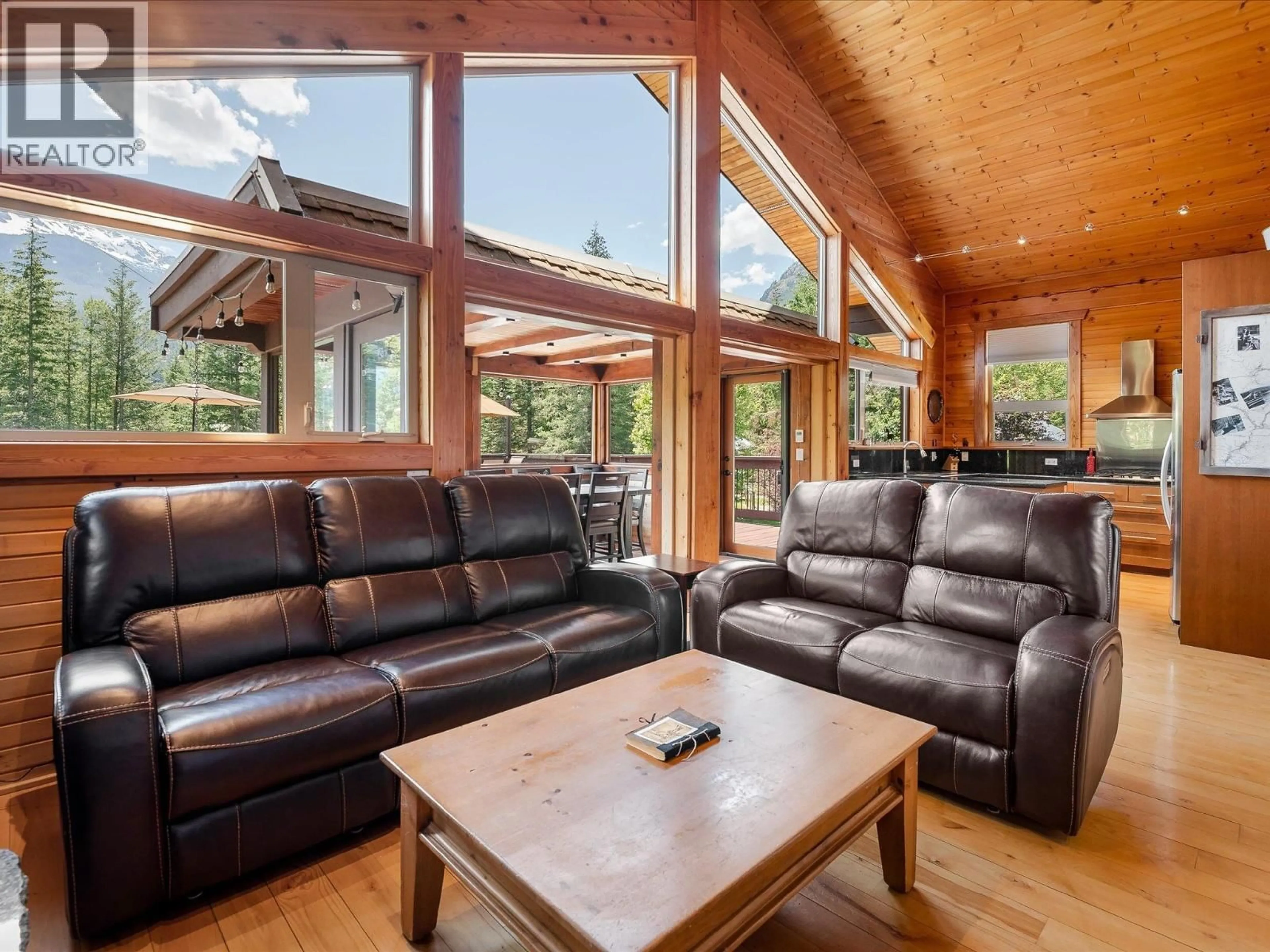 Living room with furniture, wood/laminate floor for 1470 FRASER ROAD, Pemberton British Columbia V0N2L0