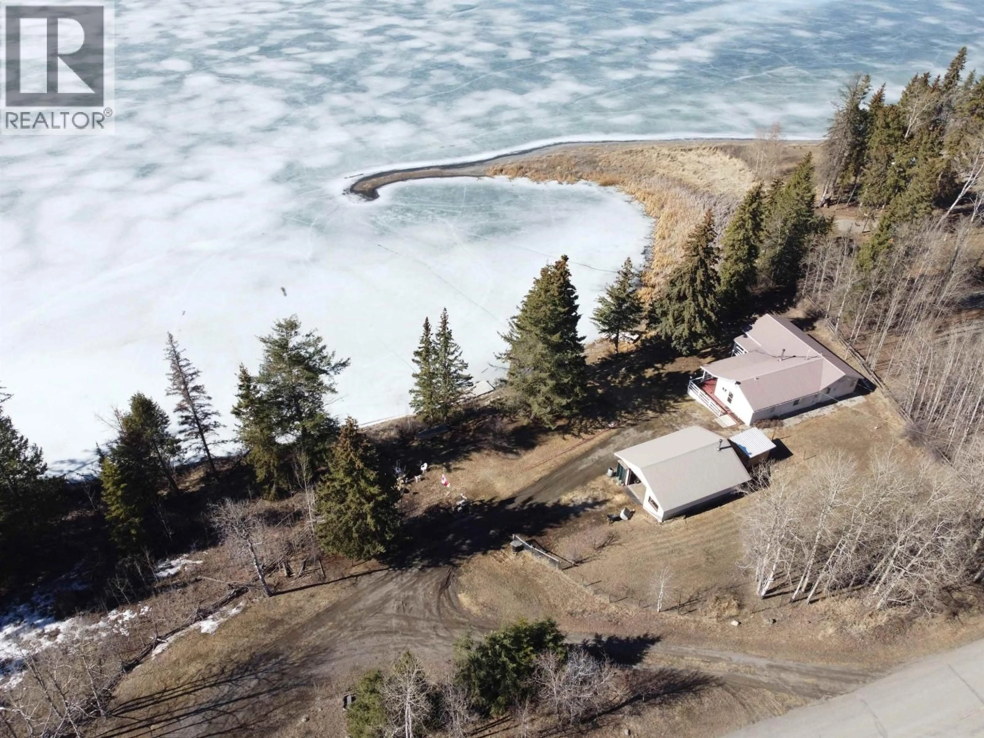 A pic from outside/outdoor area/front of a property/back of a property/a pic from drone, water/lake/river/ocean view for 2580 CHIMNEY LAKE ROAD, Williams Lake British Columbia V2G5J2