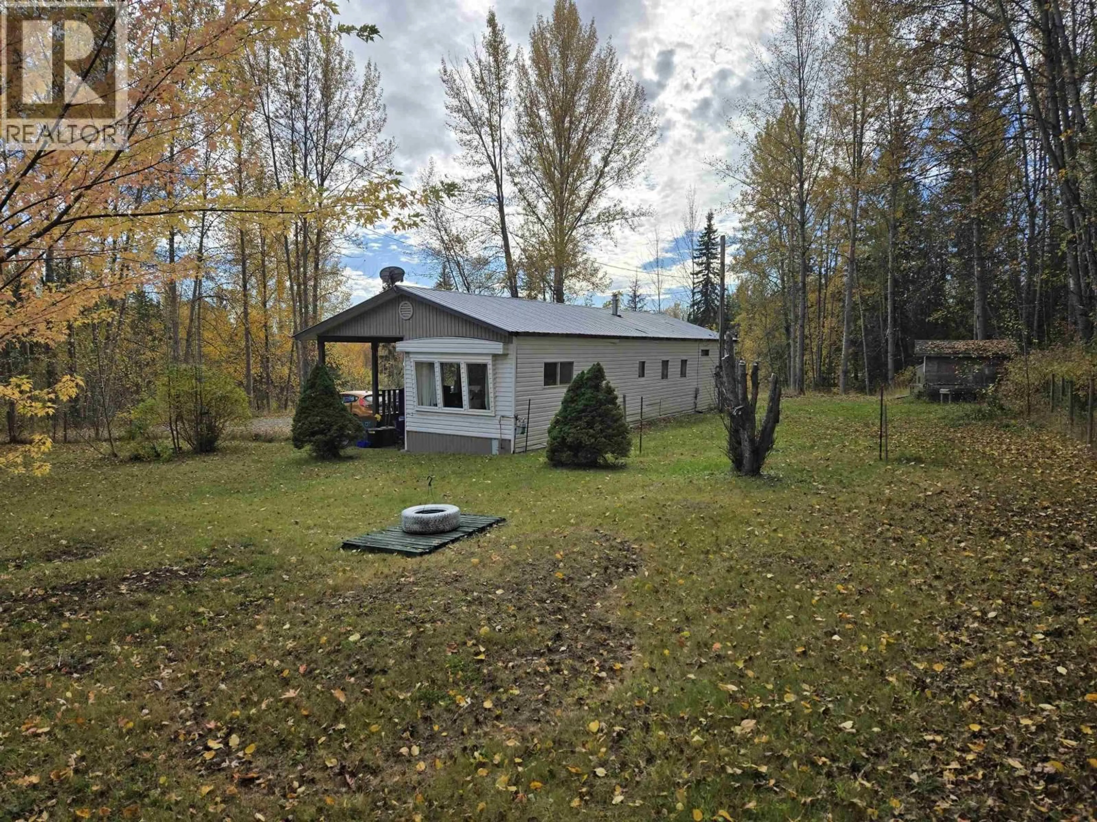 A pic from outside/outdoor area/front of a property/back of a property/a pic from drone, forest/trees view for 2183 BARTKOW ROAD, Quesnel British Columbia V2J7B3