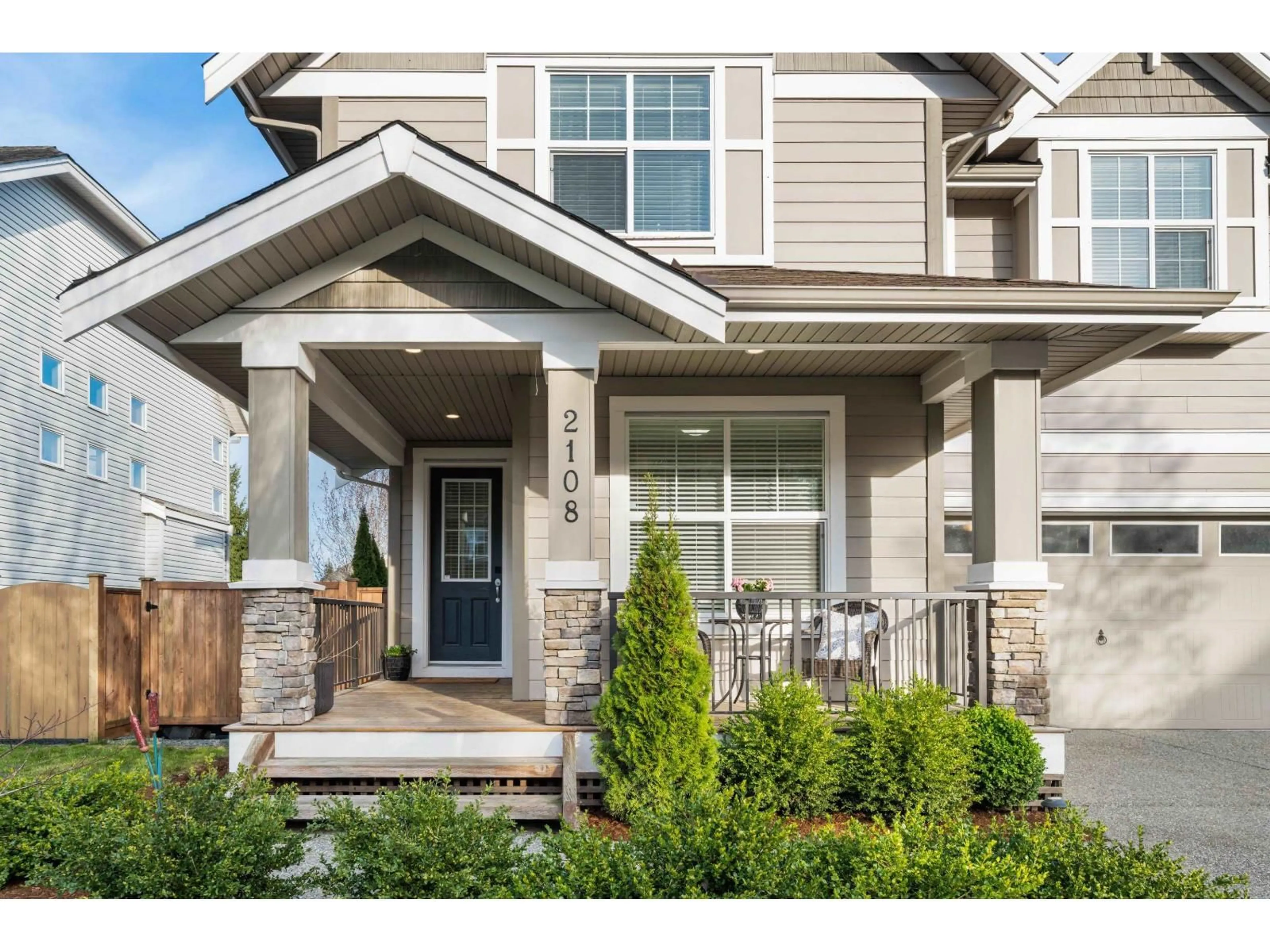 Home with vinyl exterior material, street for 2108 ZINFANDEL DRIVE, Abbotsford British Columbia V4X0A6