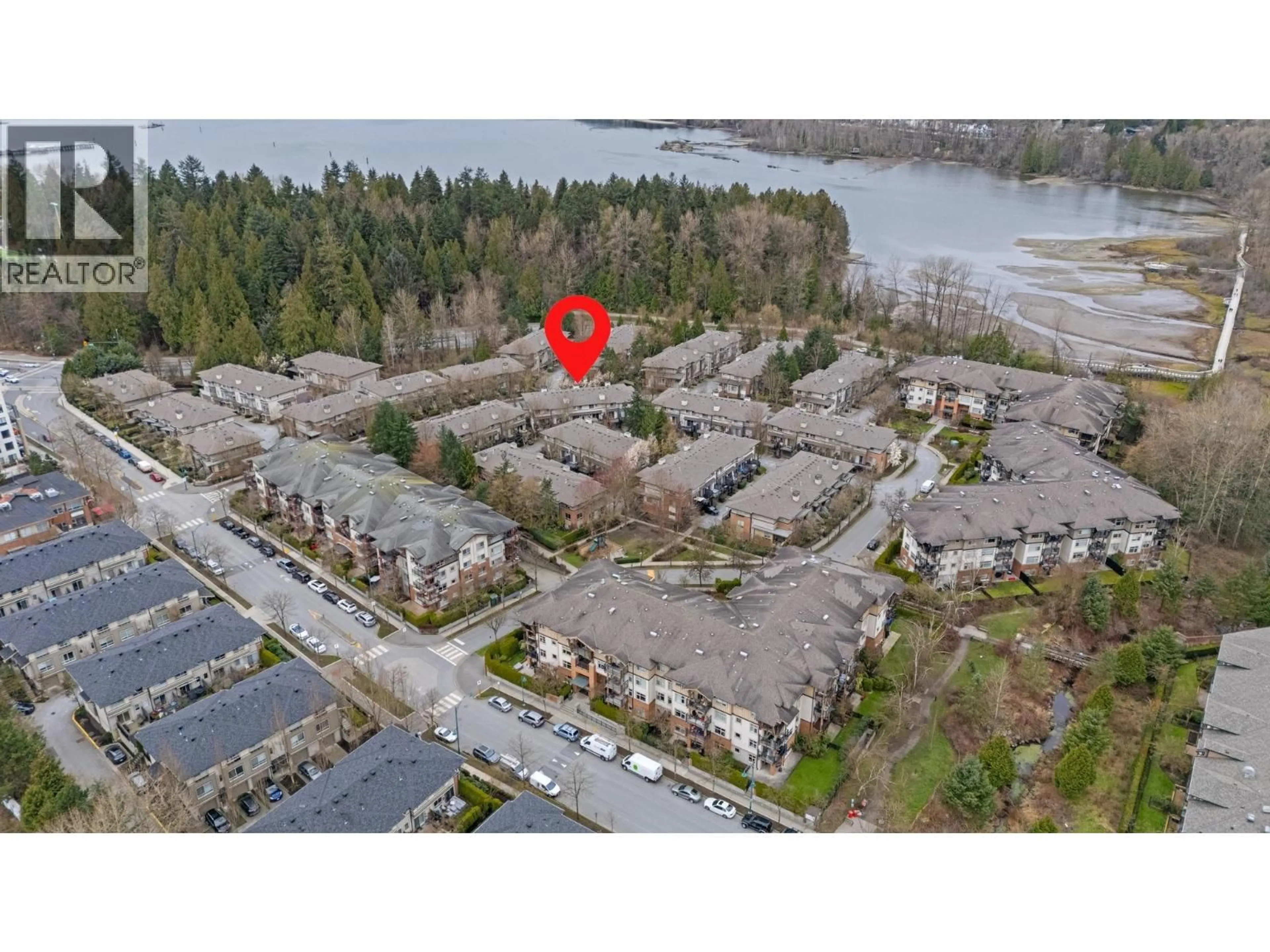 A pic from outside/outdoor area/front of a property/back of a property/a pic from drone, water/lake/river/ocean view for 86 - 100 KLAHANIE DRIVE, Port Moody British Columbia V3H5K3