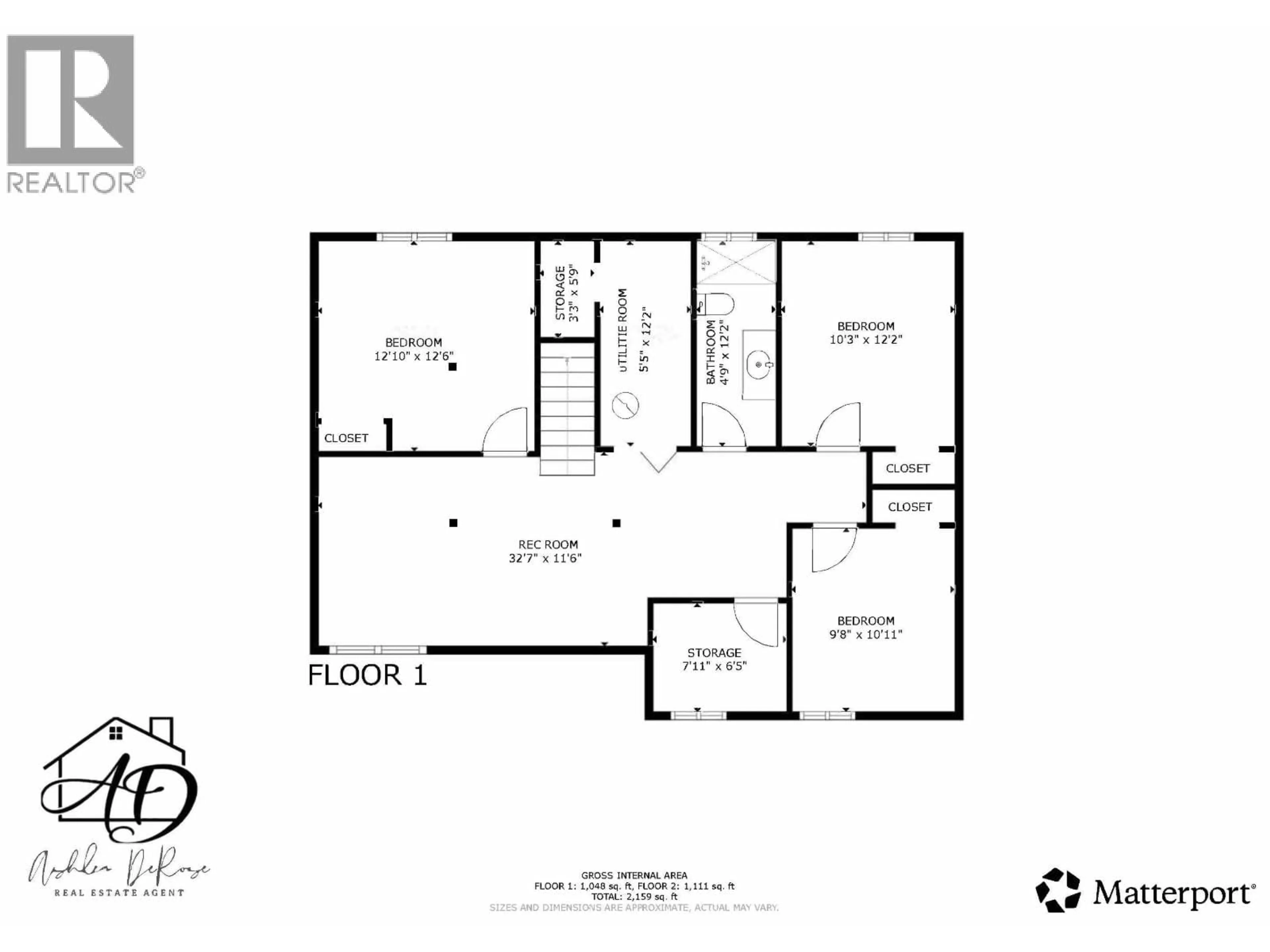 Floor plan for 10407 105 AVENUE, Fort St. John British Columbia V1J2M7