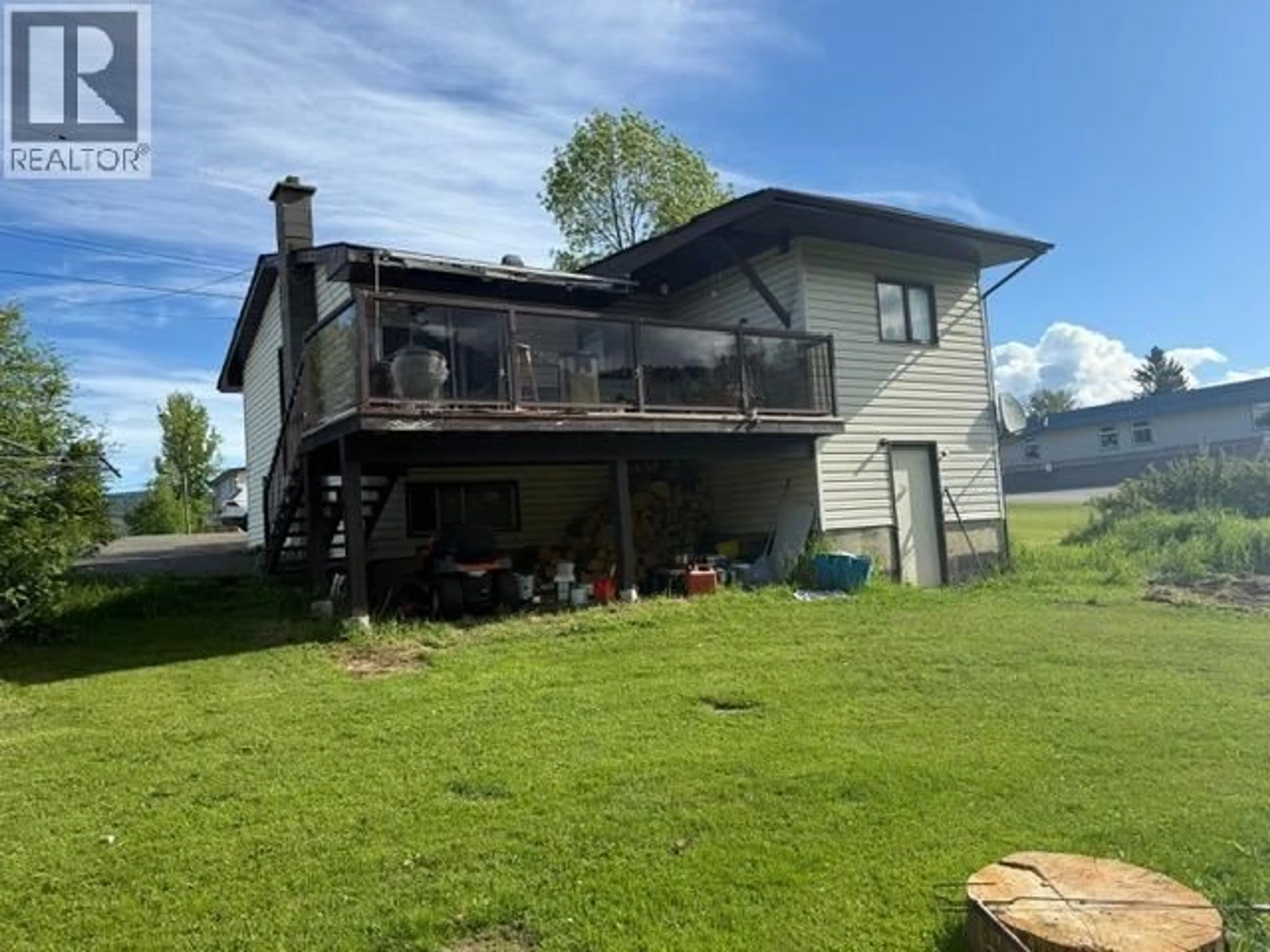 A pic from outside/outdoor area/front of a property/back of a property/a pic from drone, water/lake/river/ocean view for 4372 12TH AVENUE, New Hazelton British Columbia V0J2J1