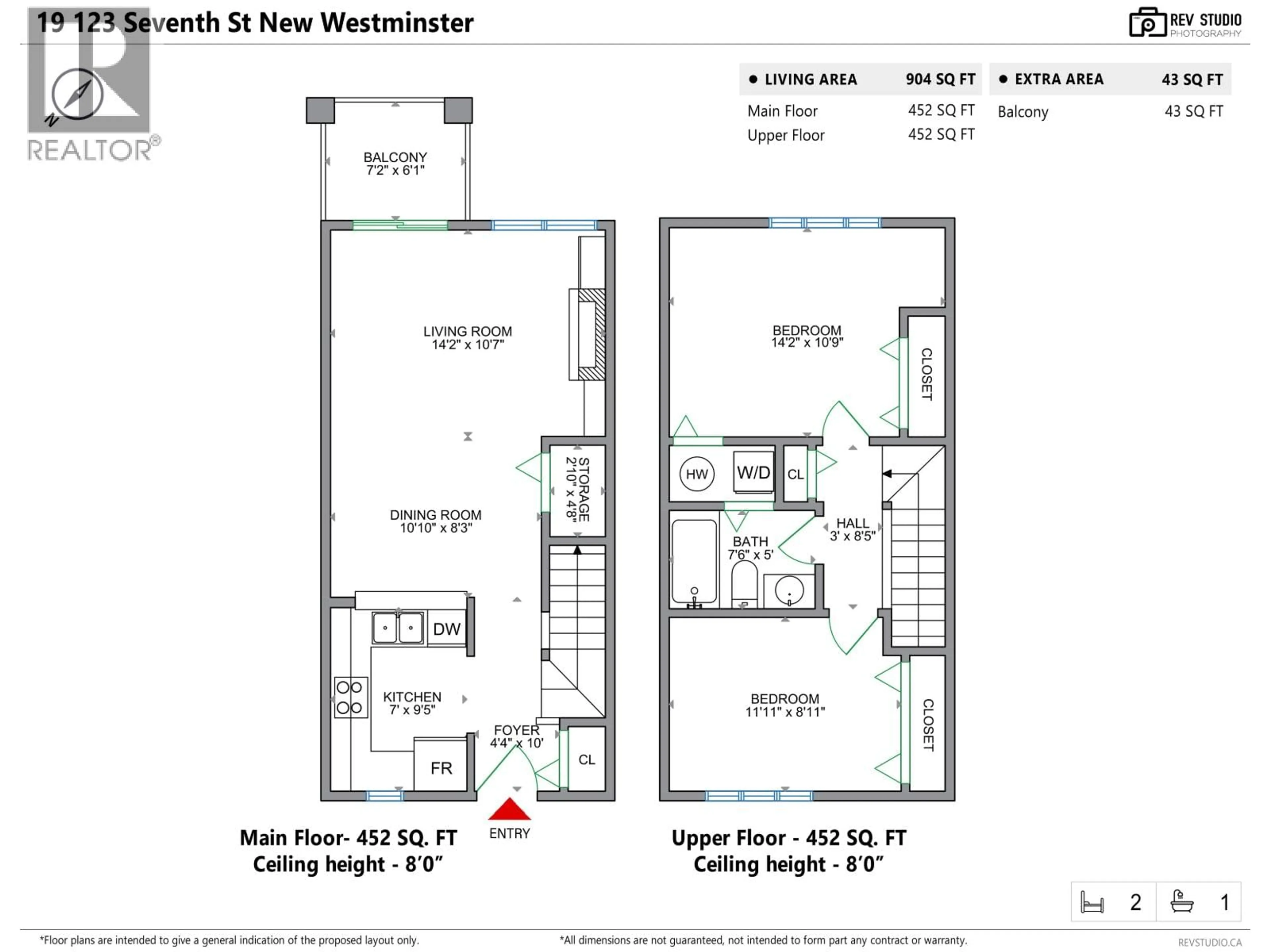 Floor plan for 19 - 123 SEVENTH STREET, New Westminster British Columbia V3M6Y2