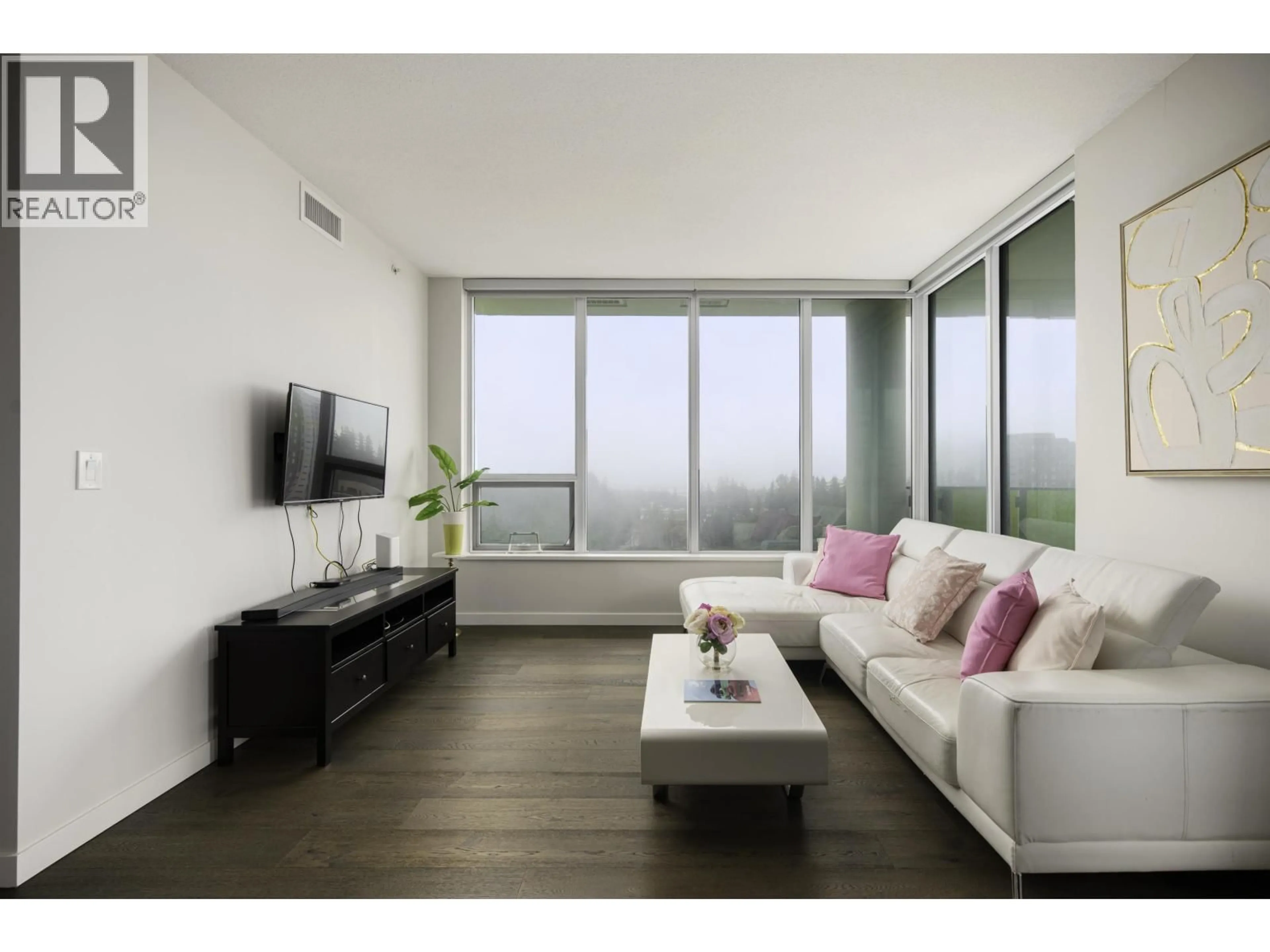 Living room with furniture, wood/laminate floor for 1309 - 3487 BINNING ROAD, Vancouver British Columbia V6S0K8