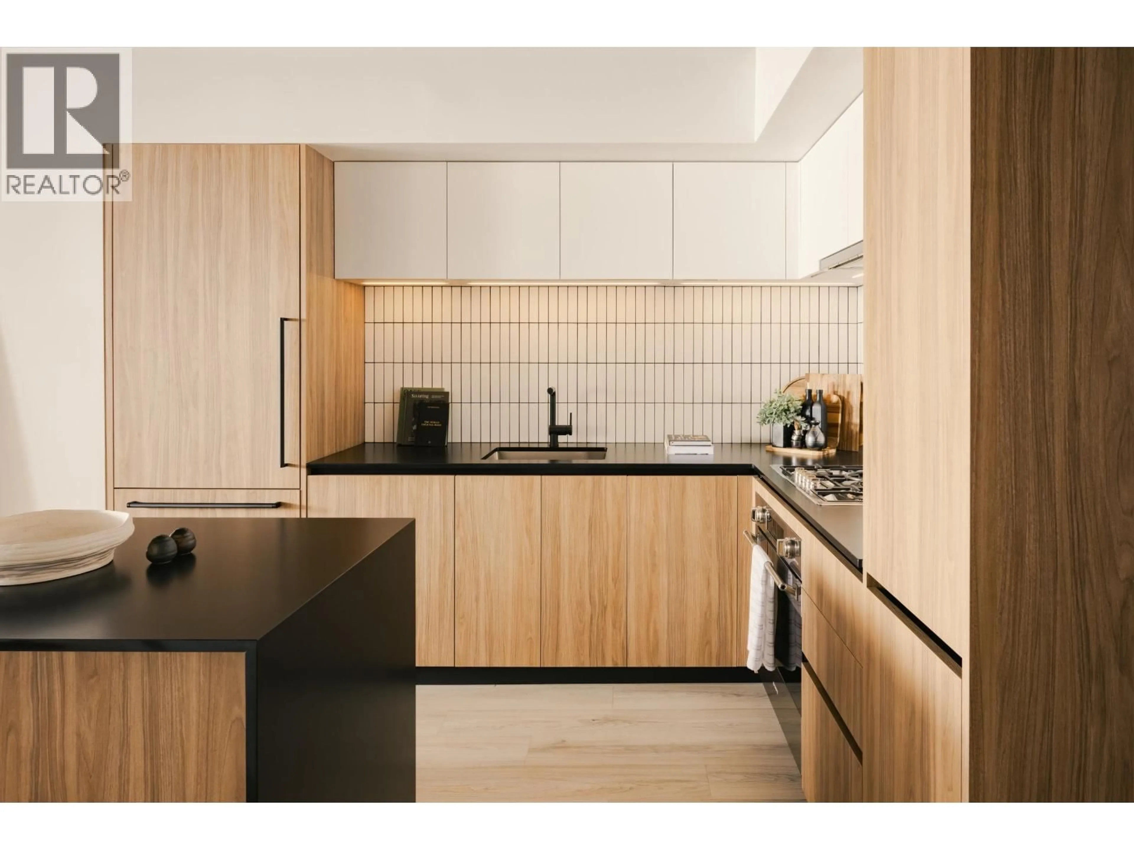 Standard kitchen, wood/laminate floor for 213 - 5060 JAMES STREET, Vancouver British Columbia V5V3J4
