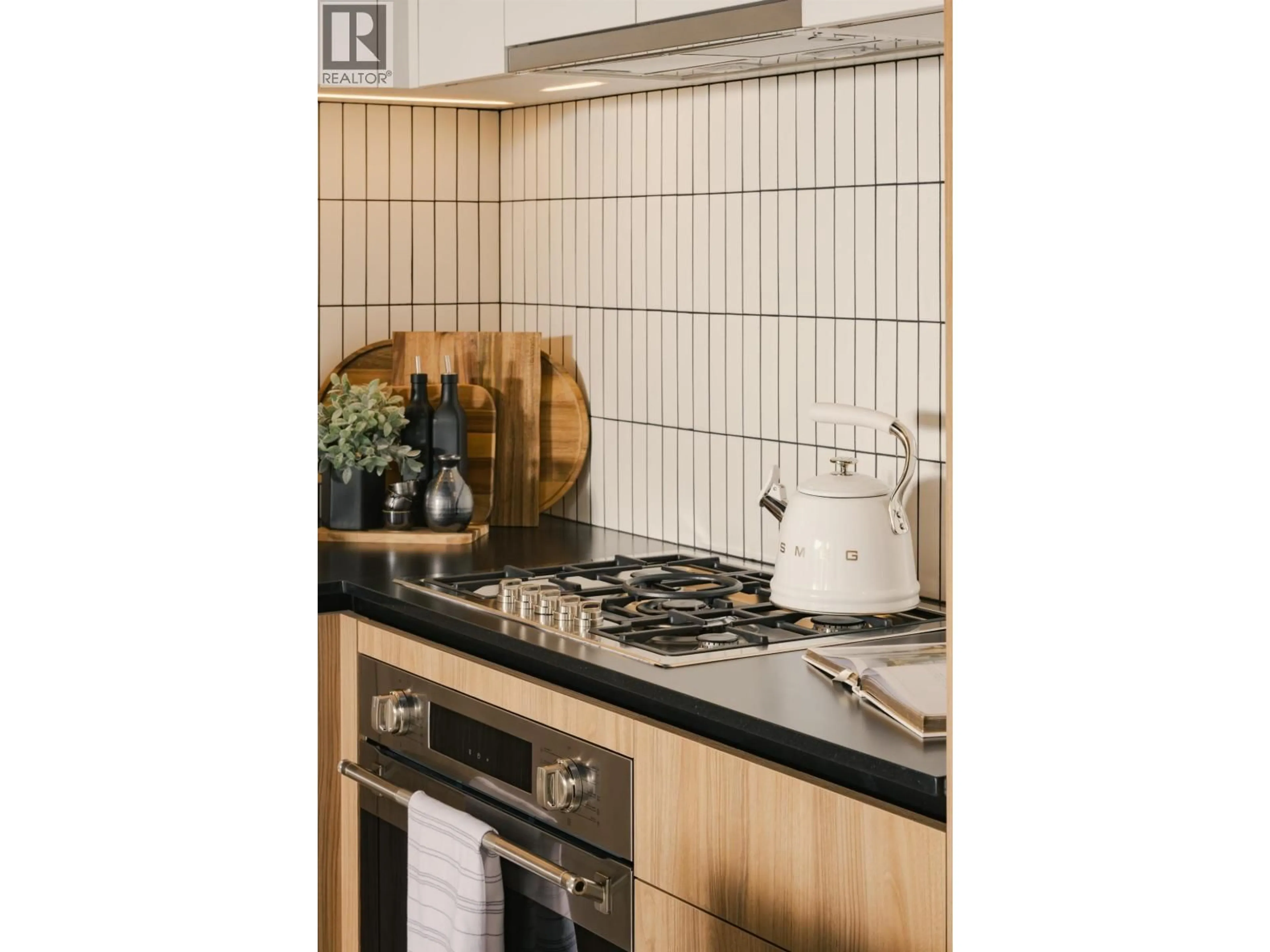 Standard kitchen, ceramic/tile floor for 213 - 5060 JAMES STREET, Vancouver British Columbia V5V3J4