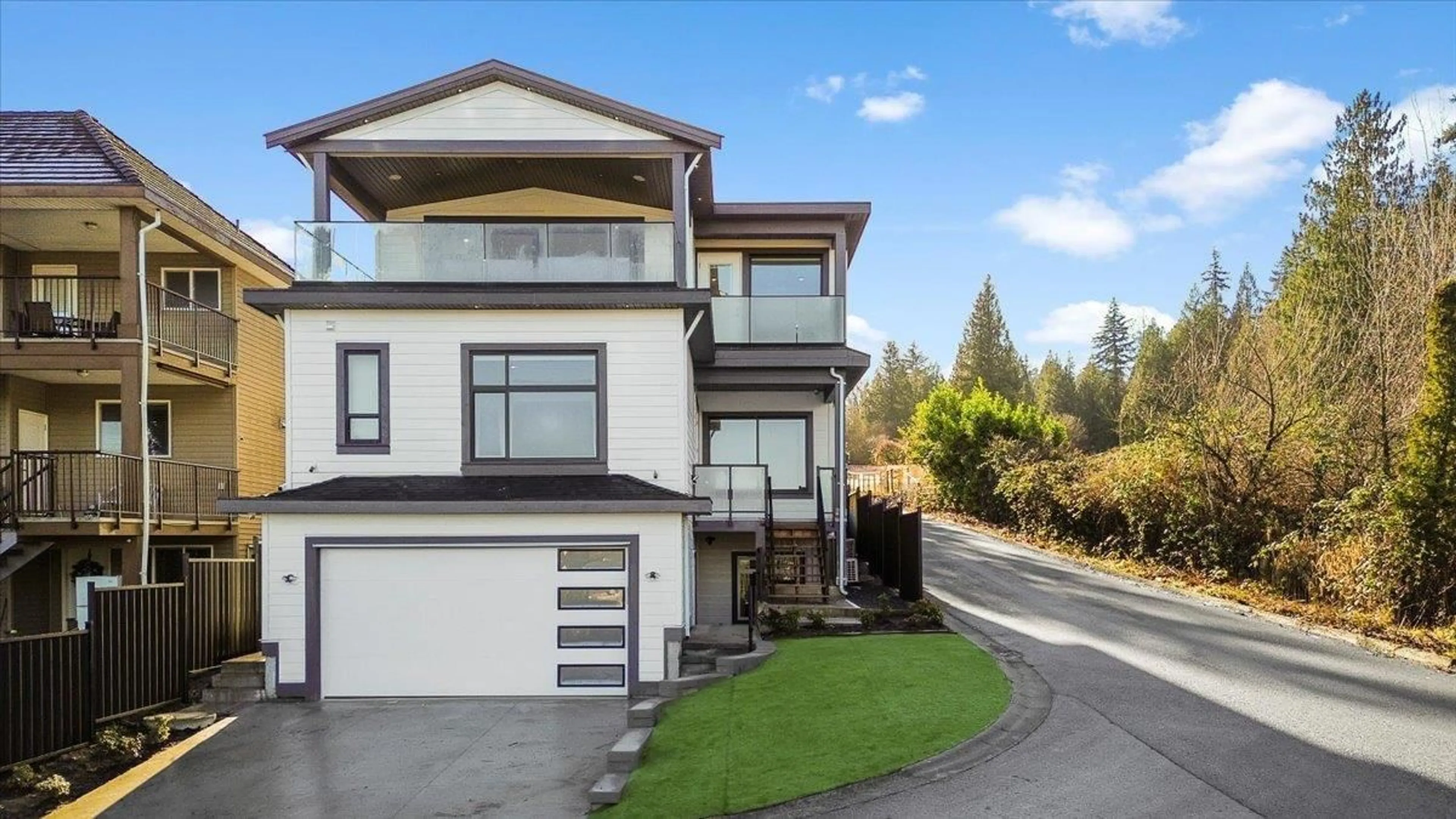 Home with vinyl exterior material, street for 17317 103A AVENUE, Surrey British Columbia V4N5R3