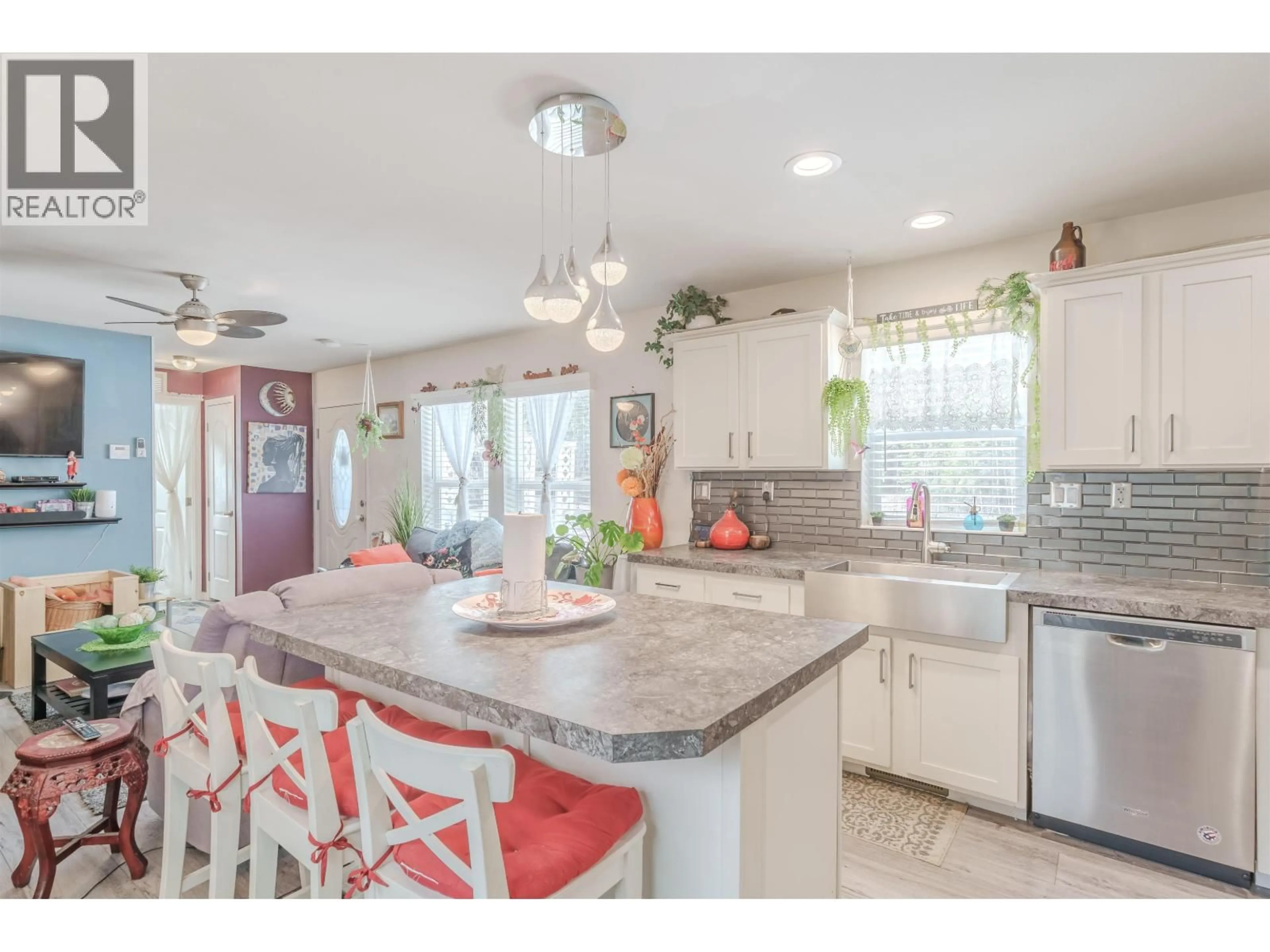 Open concept kitchen, ceramic/tile floor for 4314 RAINBOW DRIVE, Canim Lake British Columbia V0K1J0