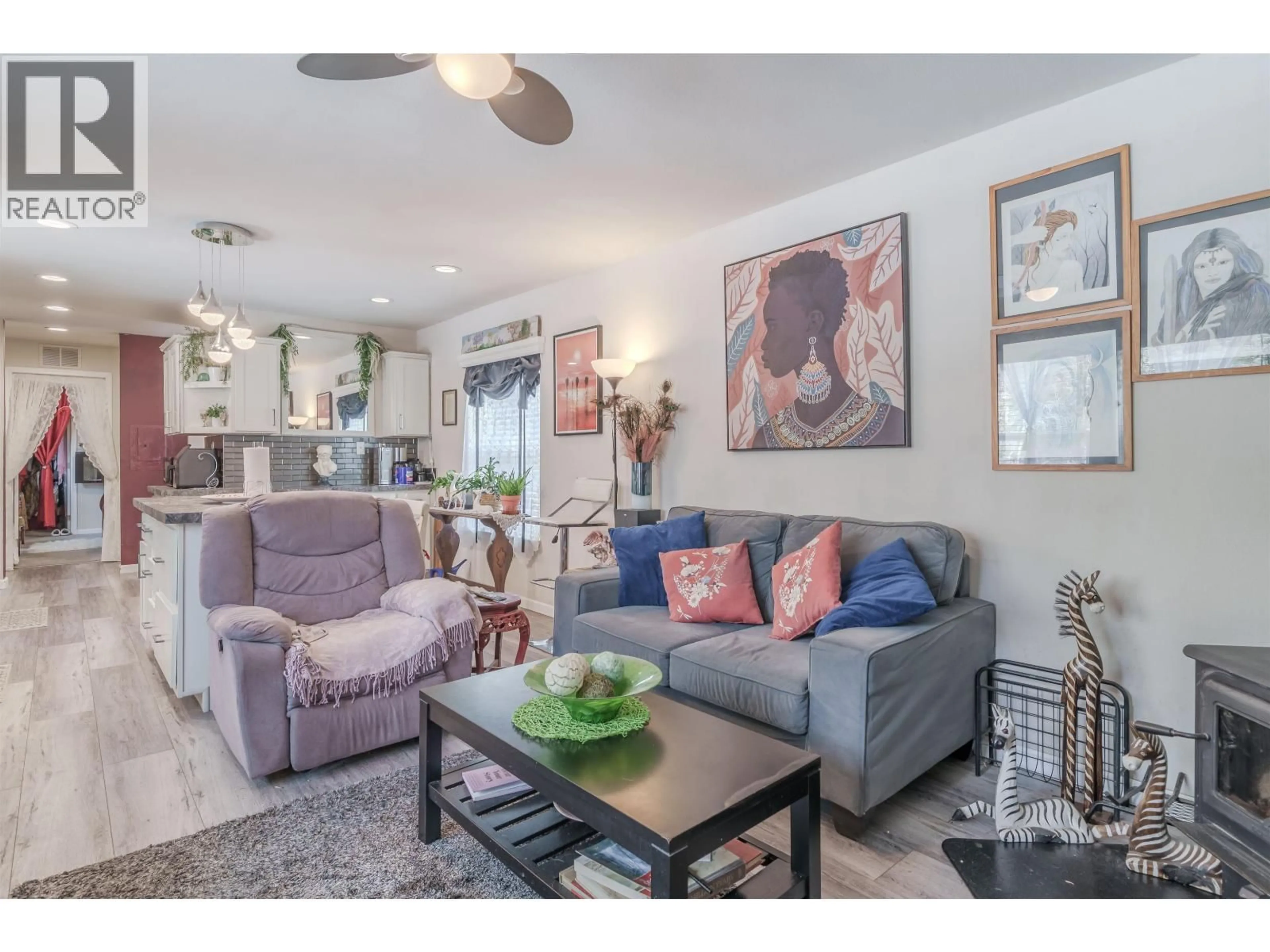 Living room with furniture, unknown for 4314 RAINBOW DRIVE, Canim Lake British Columbia V0K1J0