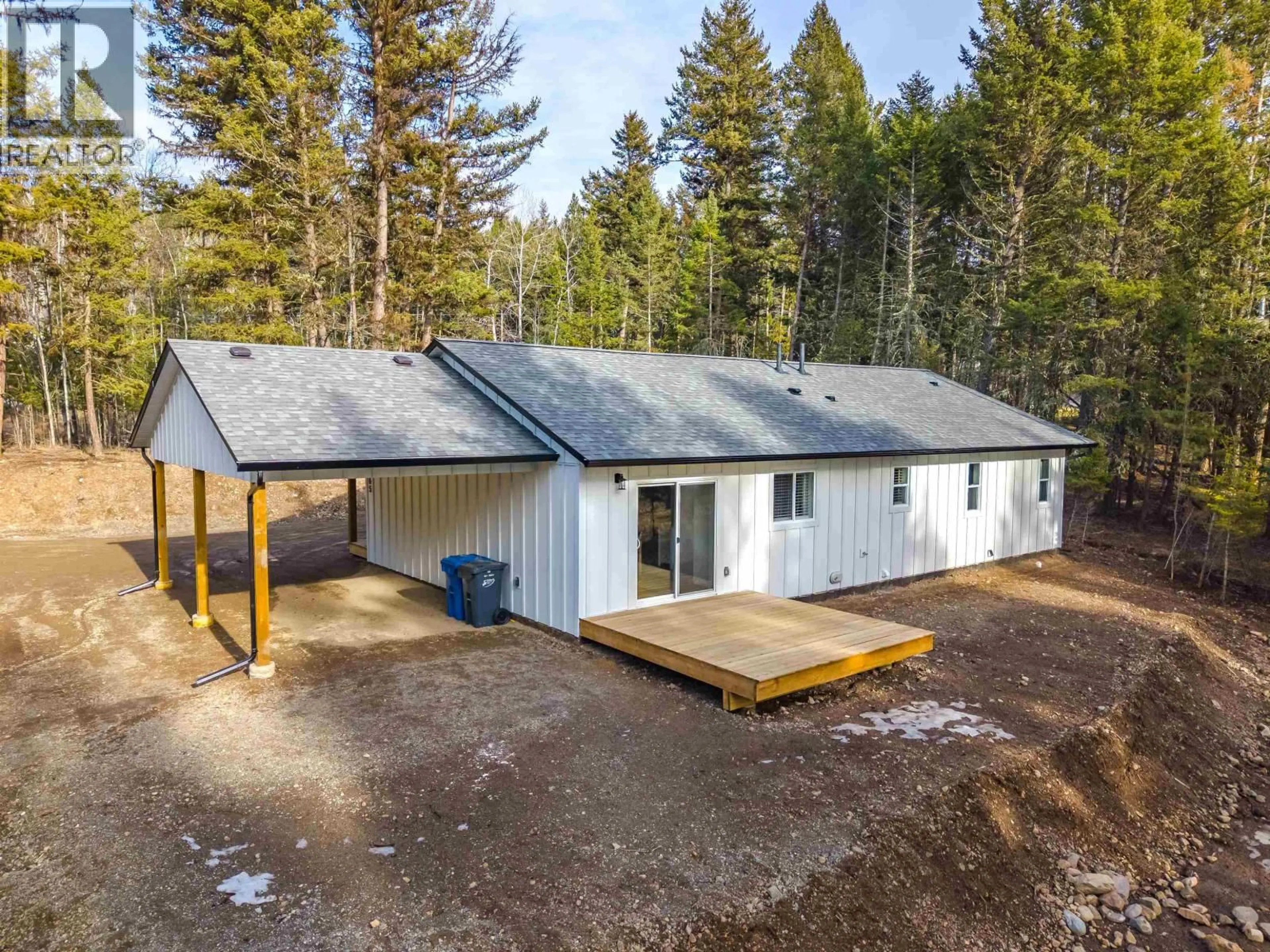 A pic from outside/outdoor area/front of a property/back of a property/a pic from drone, unknown for 4965 BLOCK DRIVE, 108 Mile Ranch British Columbia V0K2Z0