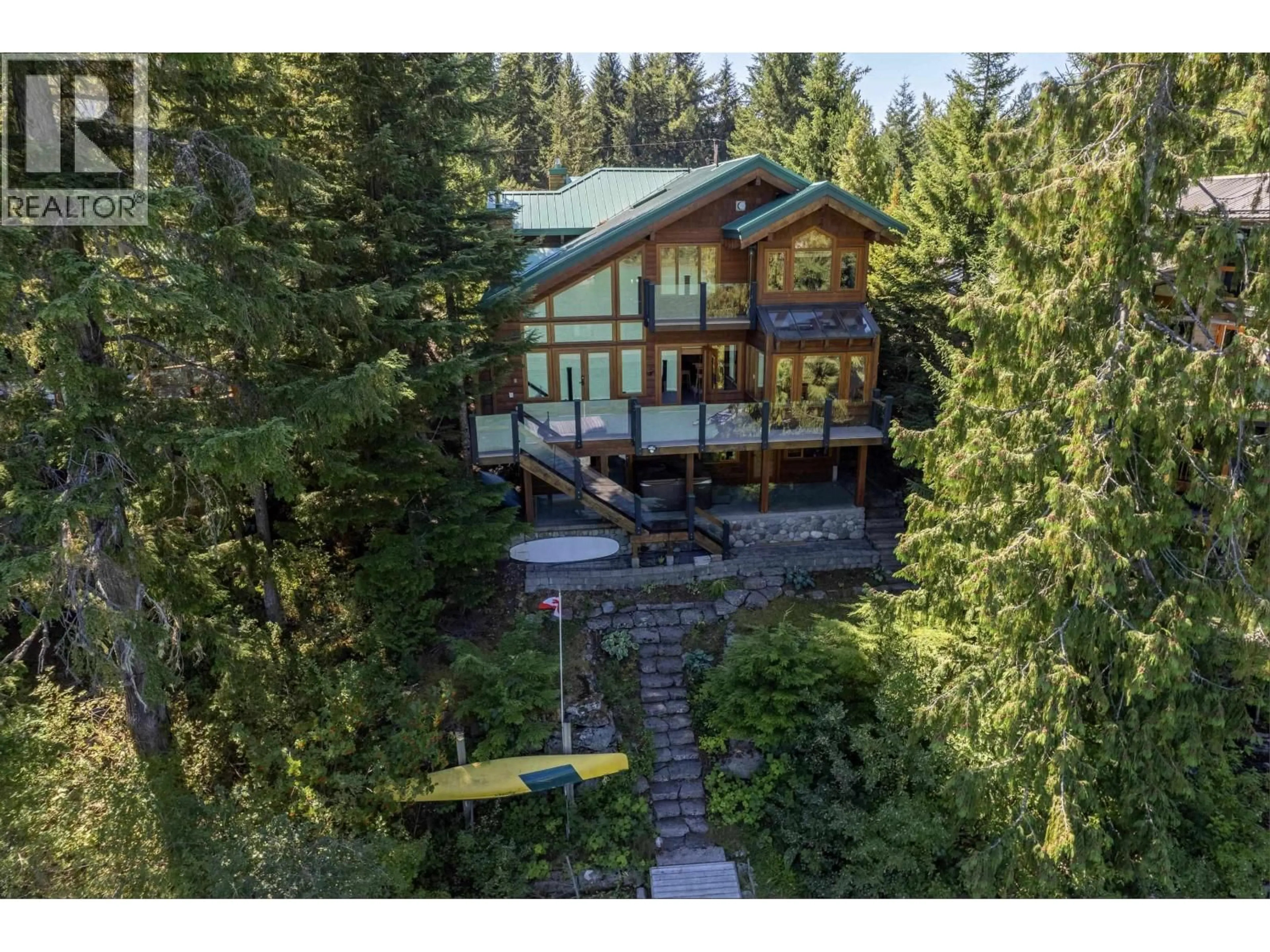 A pic from outside/outdoor area/front of a property/back of a property/a pic from drone, forest/trees view for 9297 LAKESHORE DRIVE, Whistler British Columbia V8E0G6