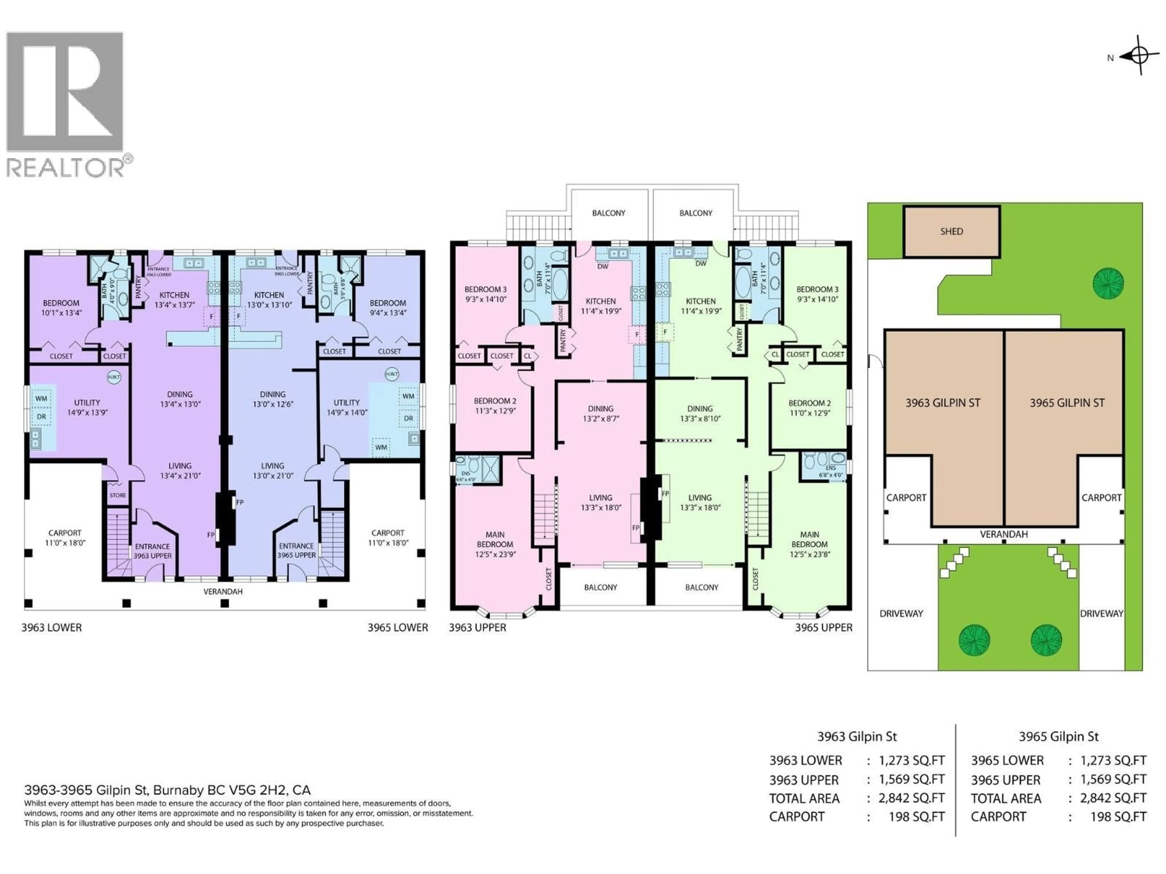 Floor plan for 3963 - 3965 GILPIN STREET, Burnaby British Columbia V5G2H2