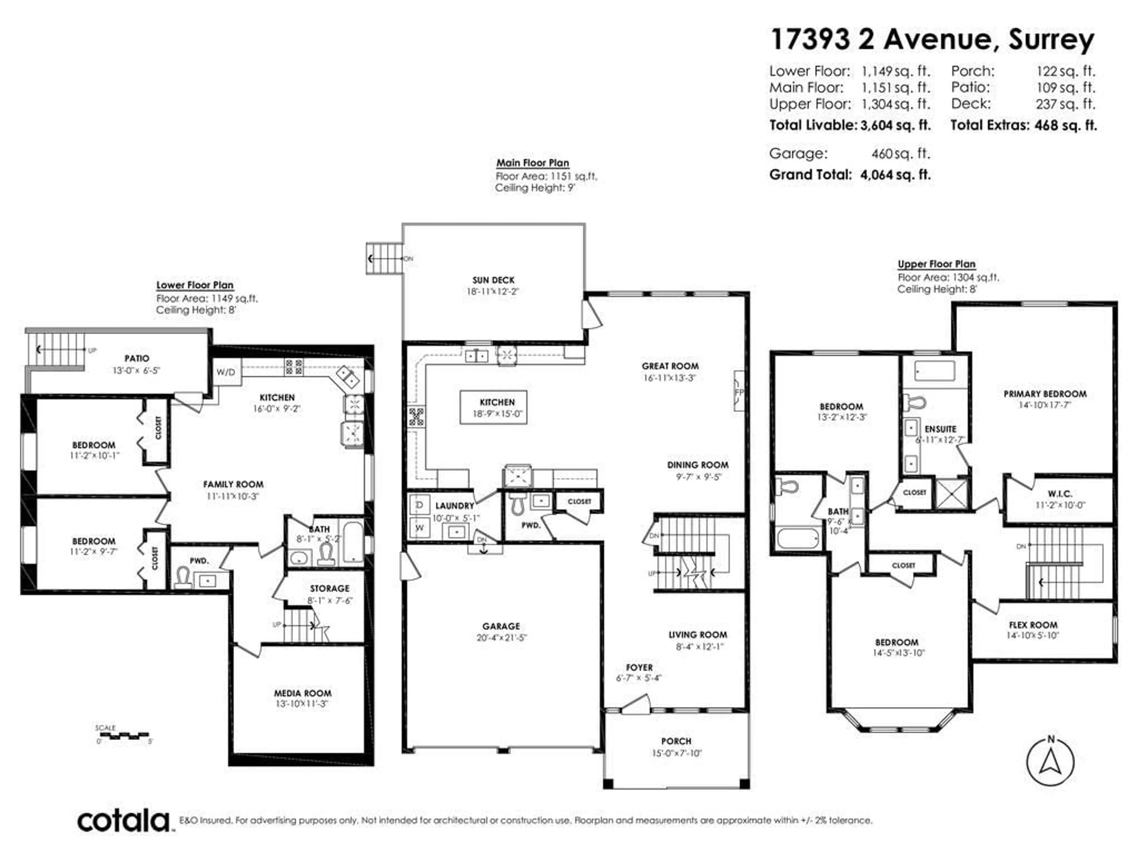 Floor plan for 17393 2 AVENUE, Surrey British Columbia V3Z6R9