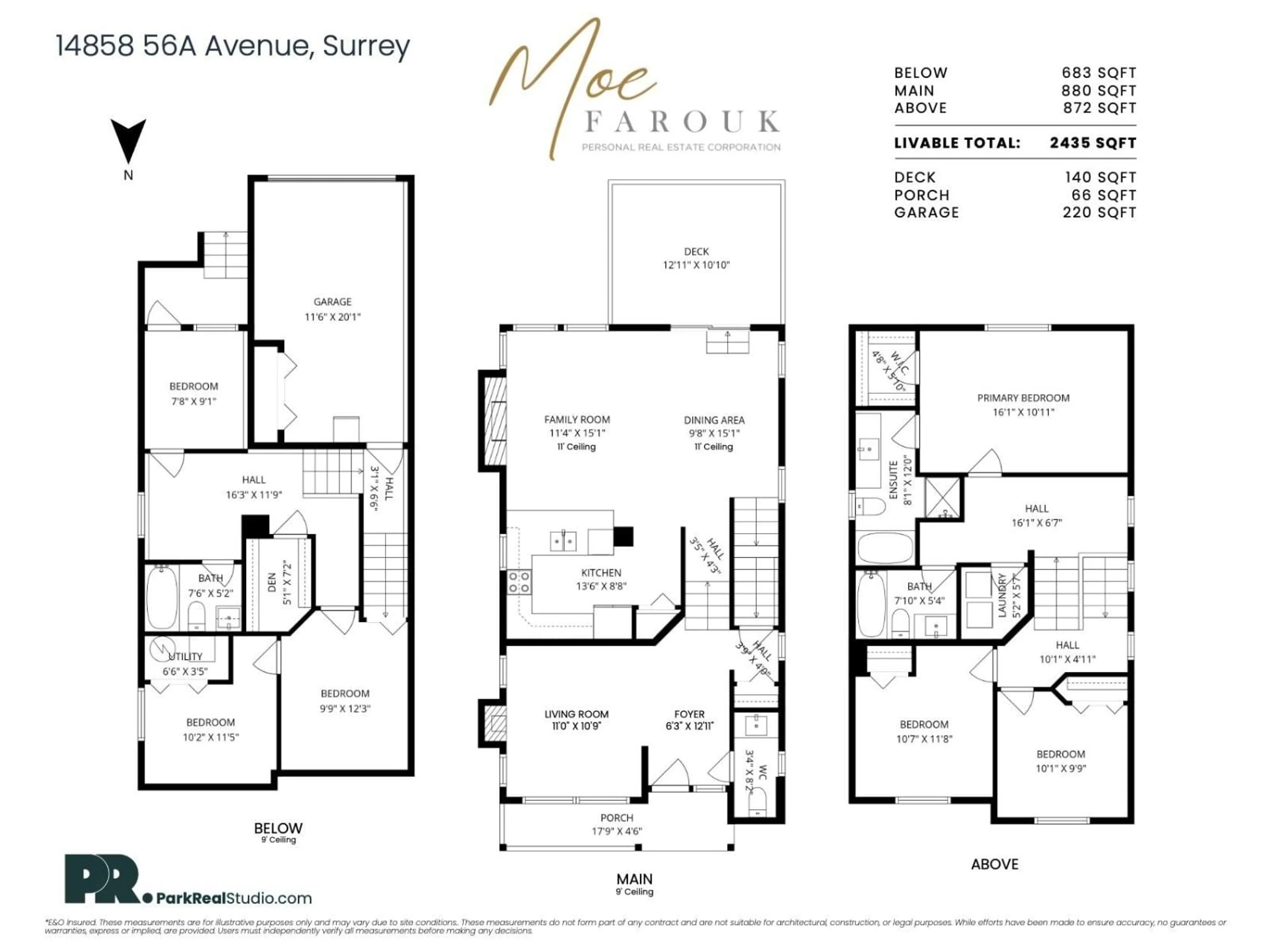 Floor plan for 14858 56A AVENUE, Surrey British Columbia V3S8X1