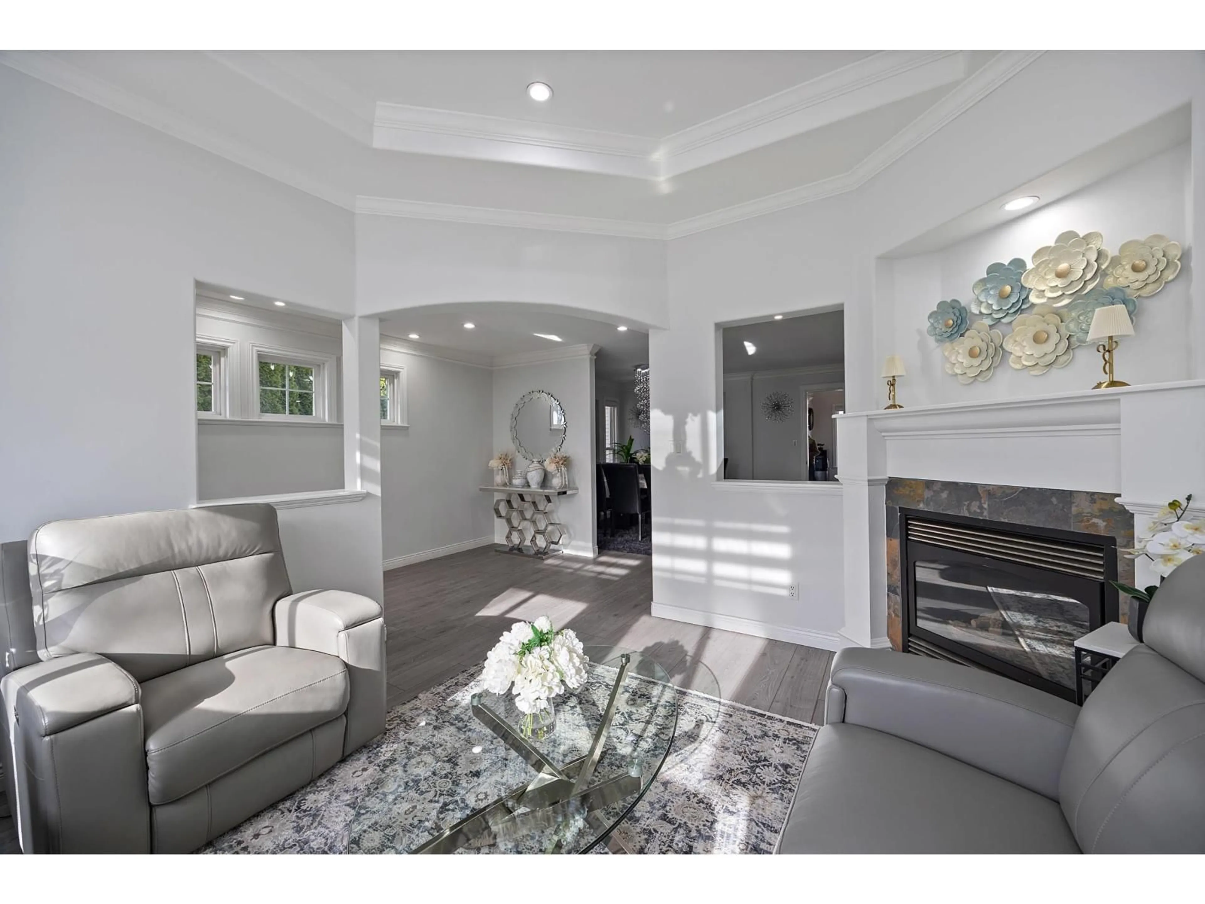 Living room with furniture, ceramic/tile floor for 7801 146A STREET, Surrey British Columbia V3S2T4