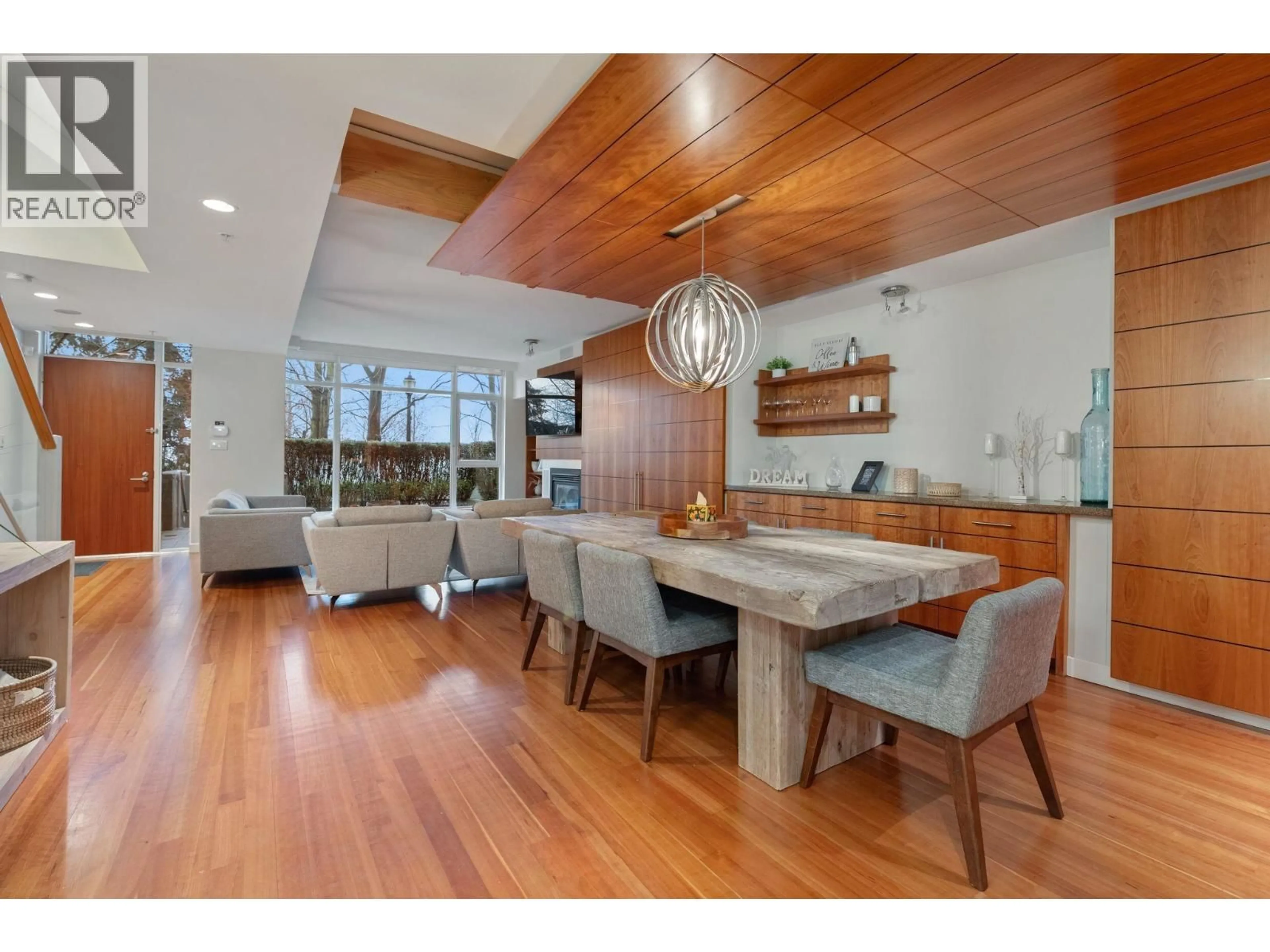 Dining room, wood/laminate floor for TH20 - 1281 CORDOVA STREET, Vancouver British Columbia V6C3R5