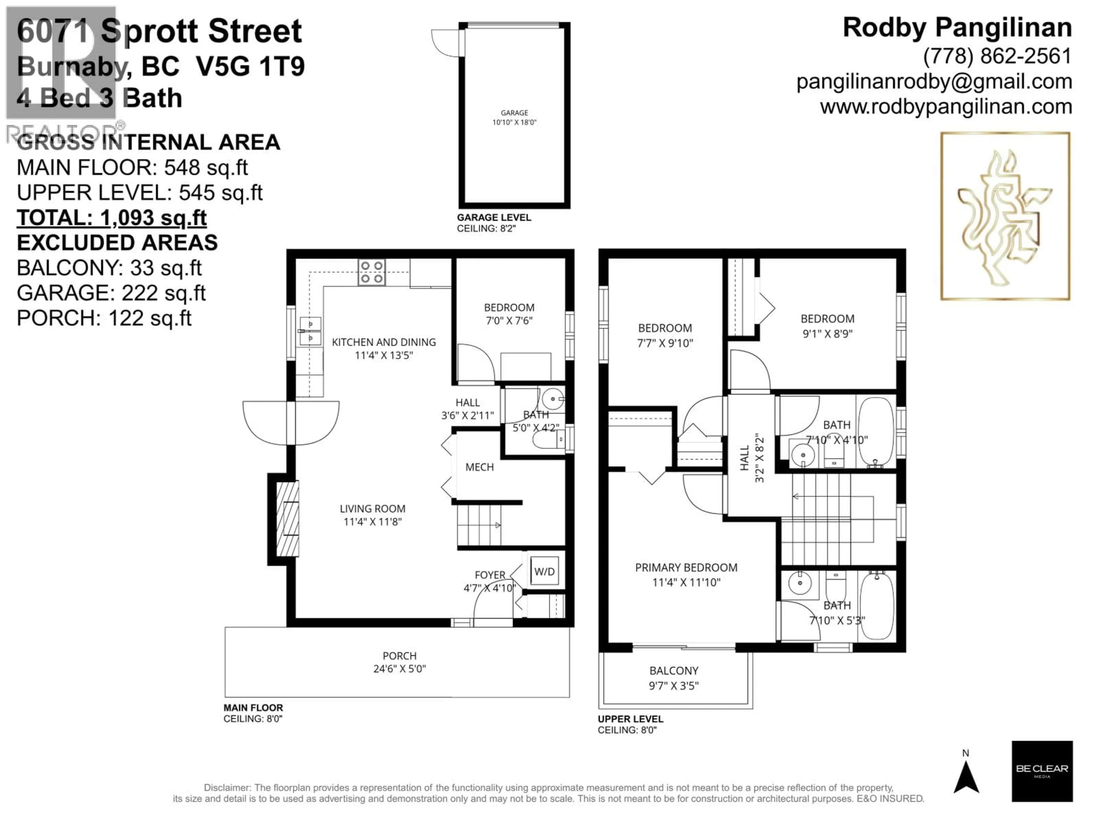 Floor plan for 6071 SPROTT STREET, Burnaby British Columbia V5G1T9