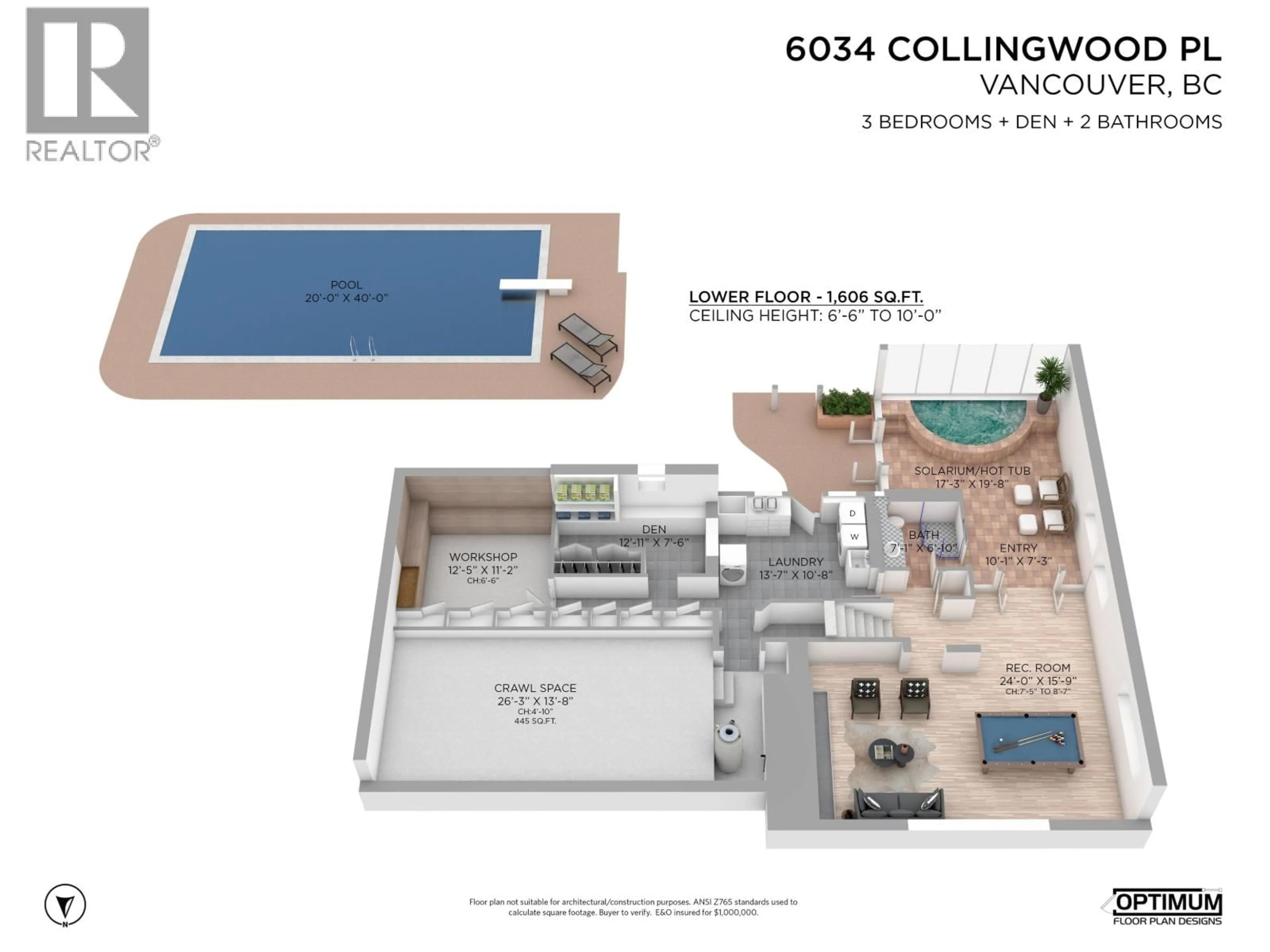 Floor plan for 6034 COLLINGWOOD PLACE, Vancouver British Columbia V6N1V1