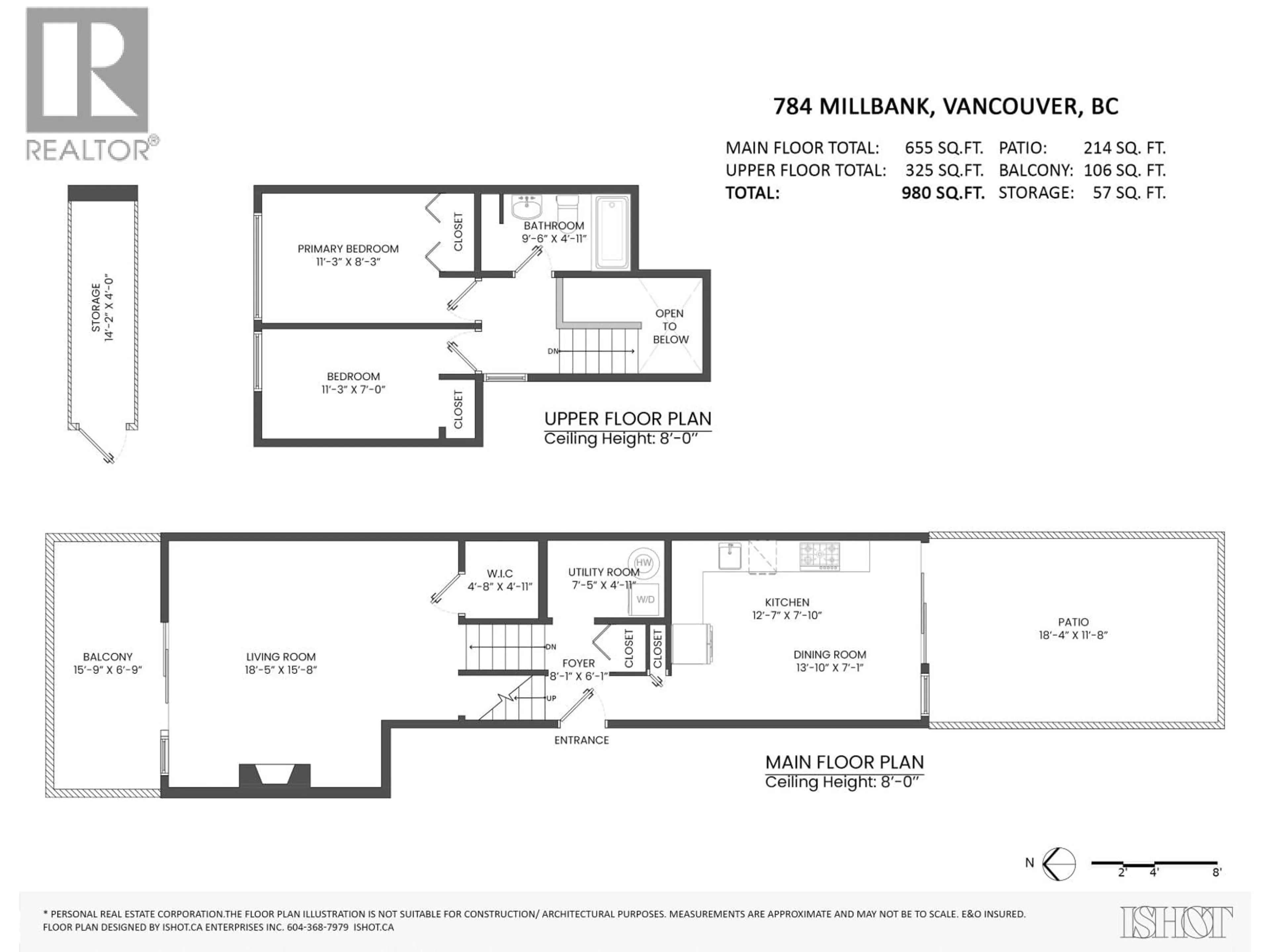 Floor plan for 784 MILLBANK, Vancouver British Columbia V5Z3Z3