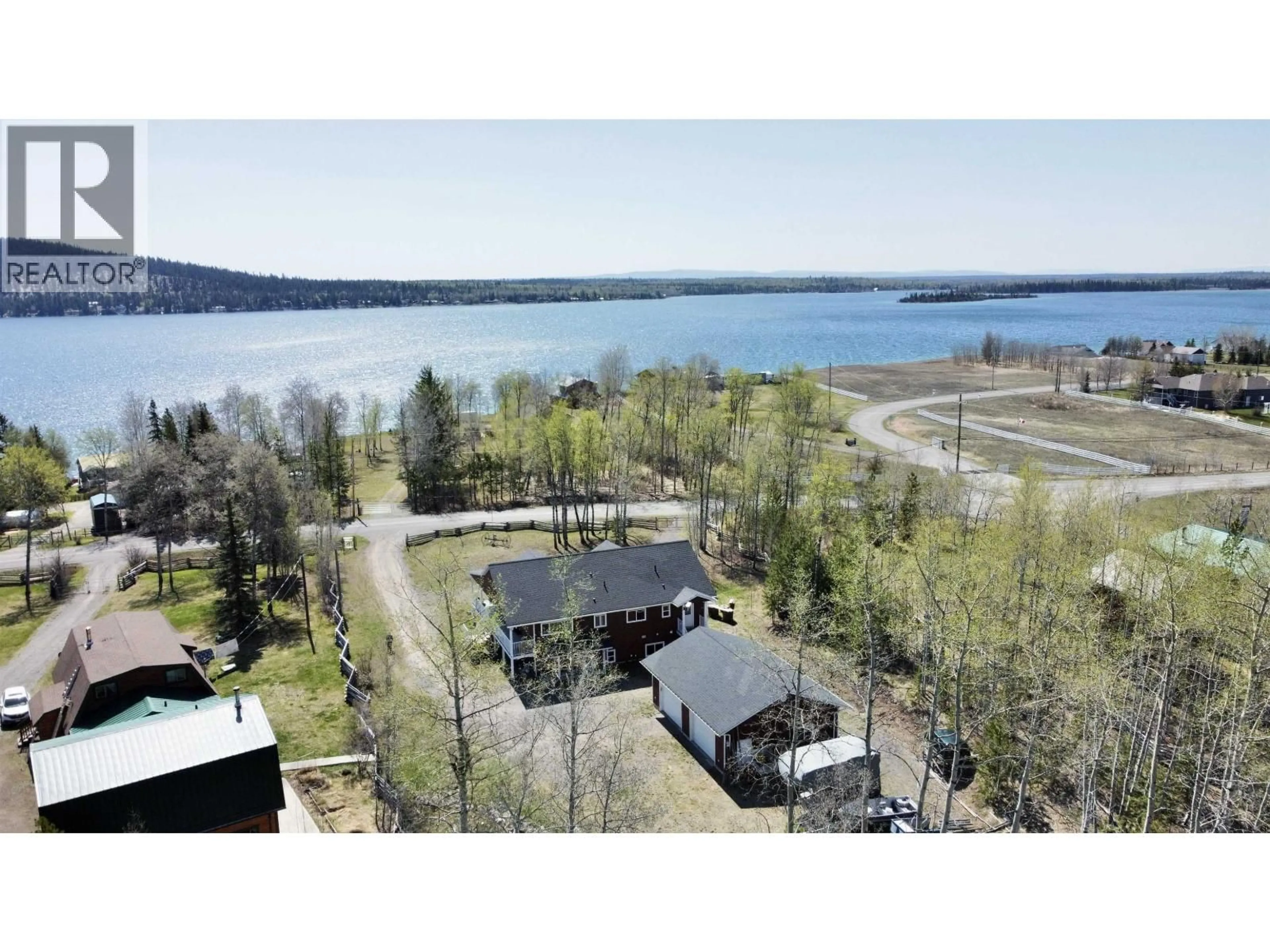 A pic from outside/outdoor area/front of a property/back of a property/a pic from drone, water/lake/river/ocean view for 5709 GREEN LAKE ROAD, Green Lake British Columbia V0K2K1
