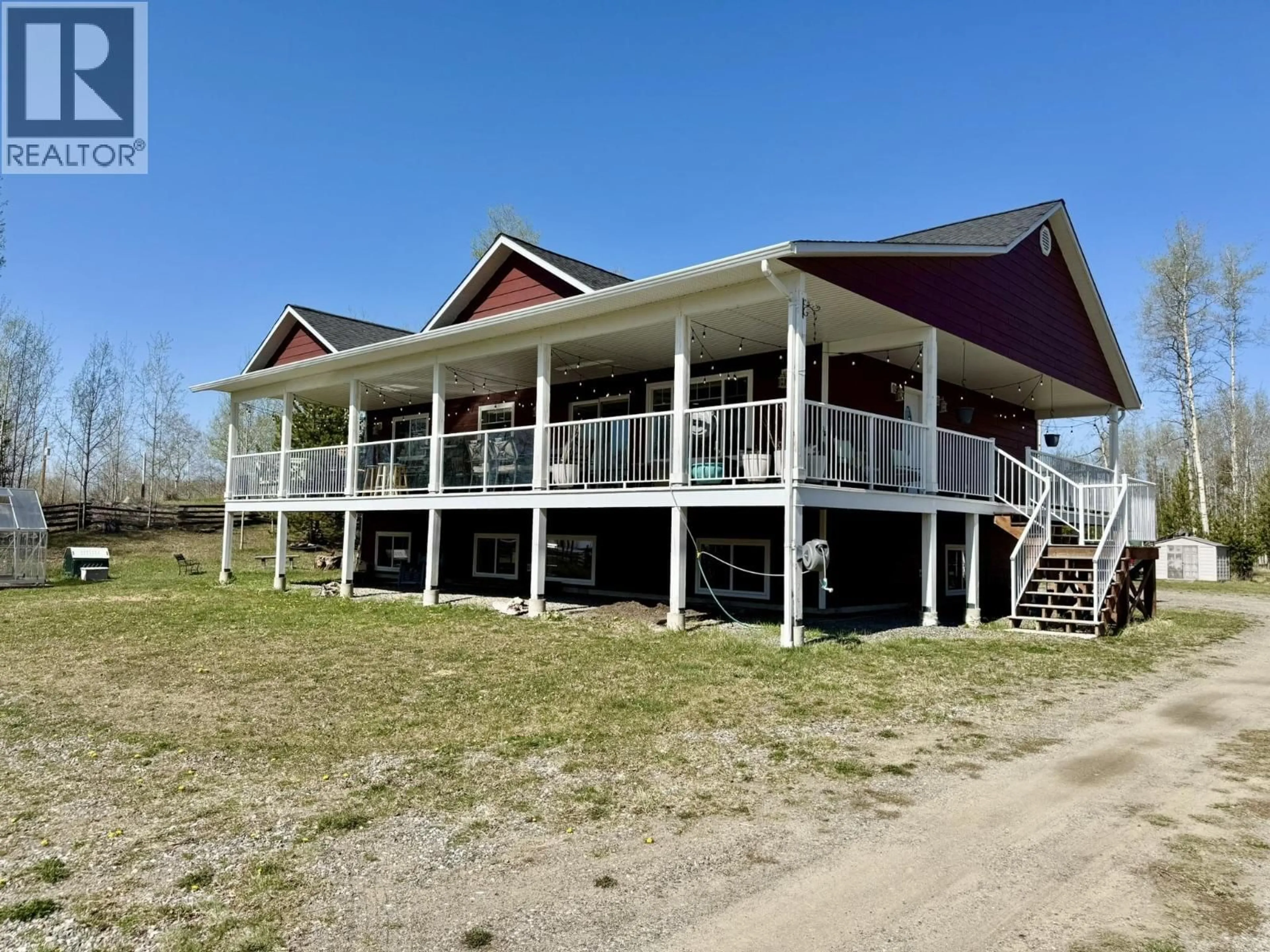 A pic from outside/outdoor area/front of a property/back of a property/a pic from drone, building for 5709 GREEN LAKE ROAD, Green Lake British Columbia V0K2K1
