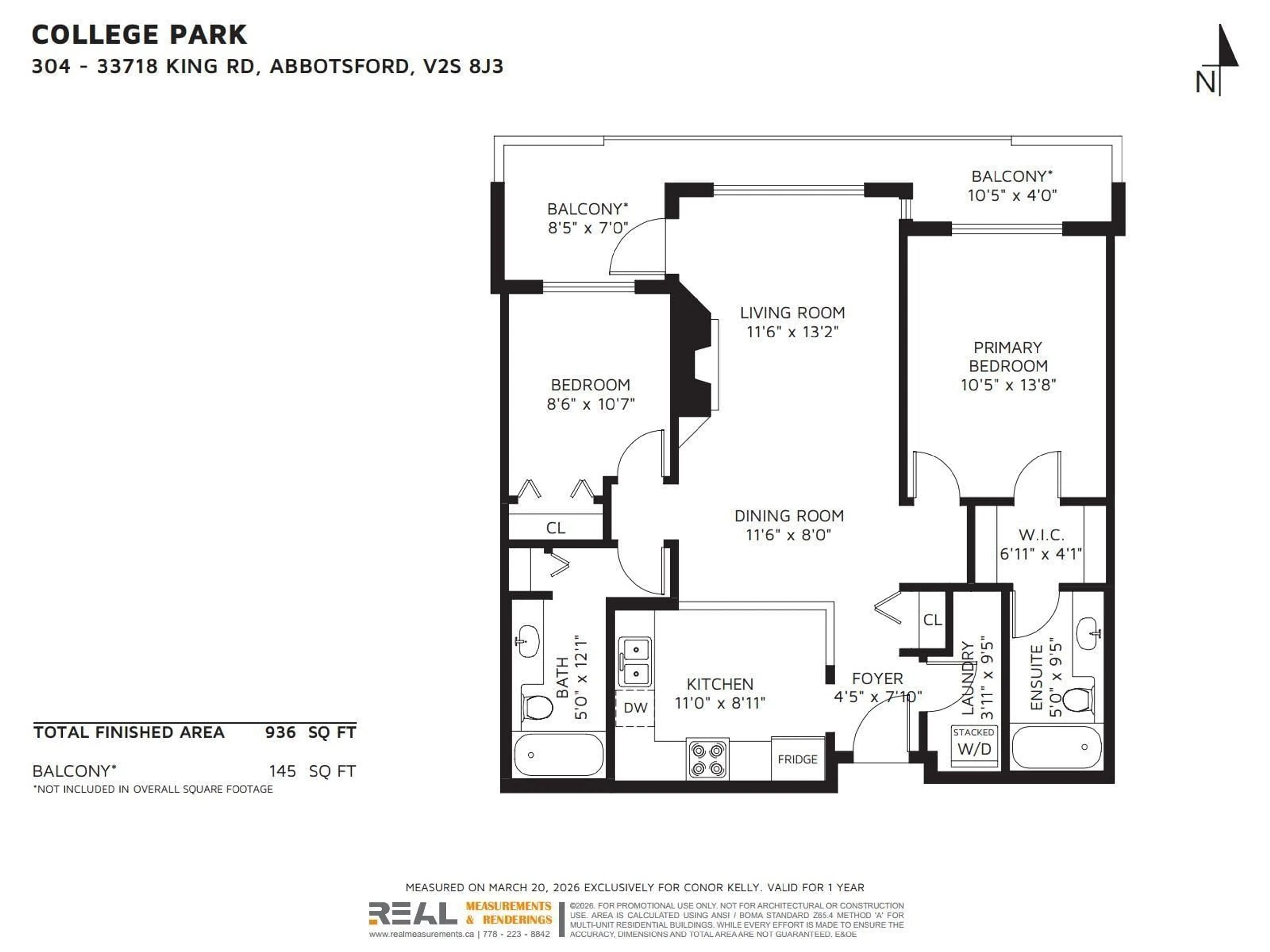 Floor plan for 304 - 33718 KING ROAD, Abbotsford British Columbia V2S8J3