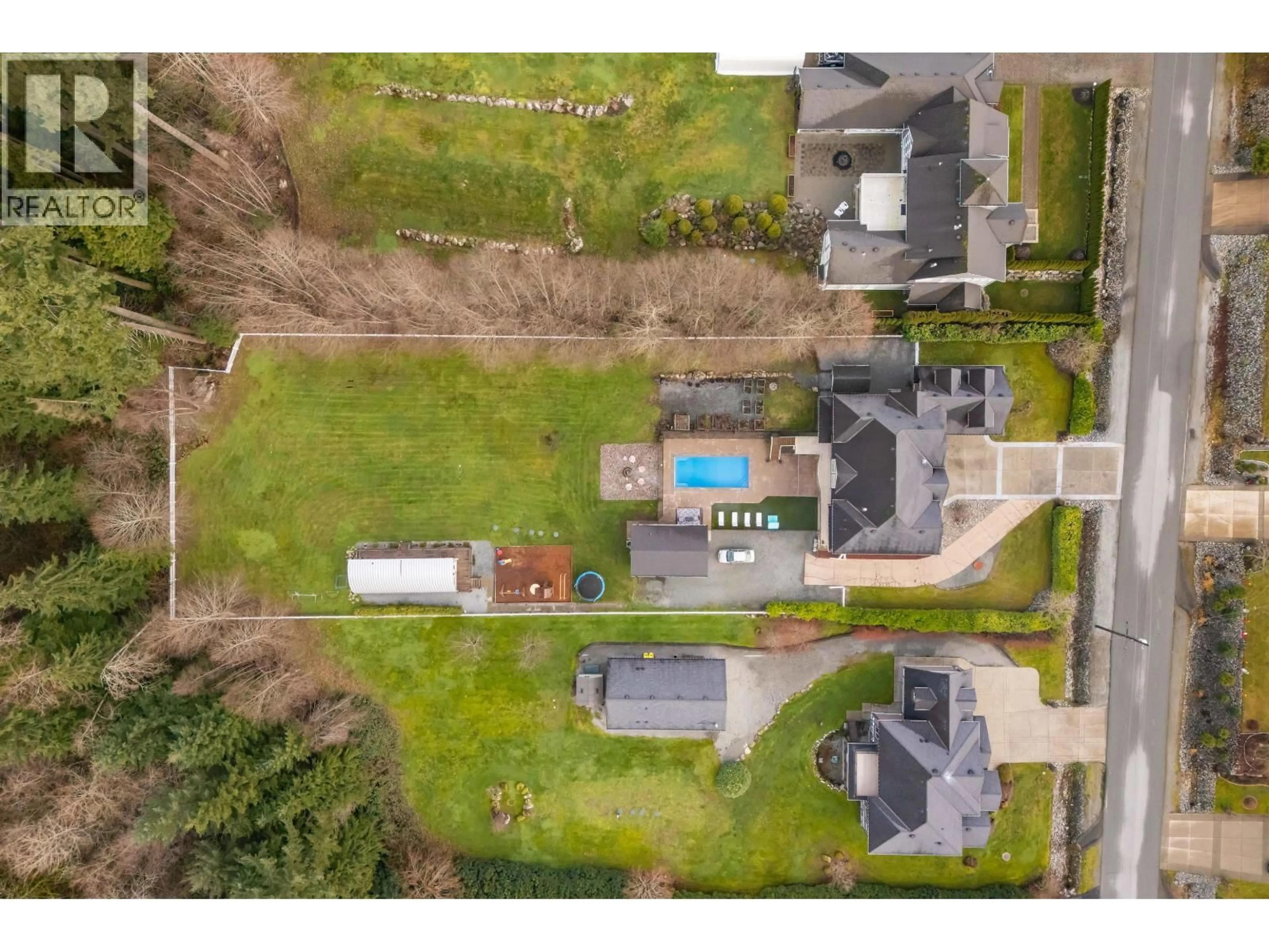 A pic from outside/outdoor area/front of a property/back of a property/a pic from drone, street for 26485 124 AVENUE, Maple Ridge British Columbia V2W0E2