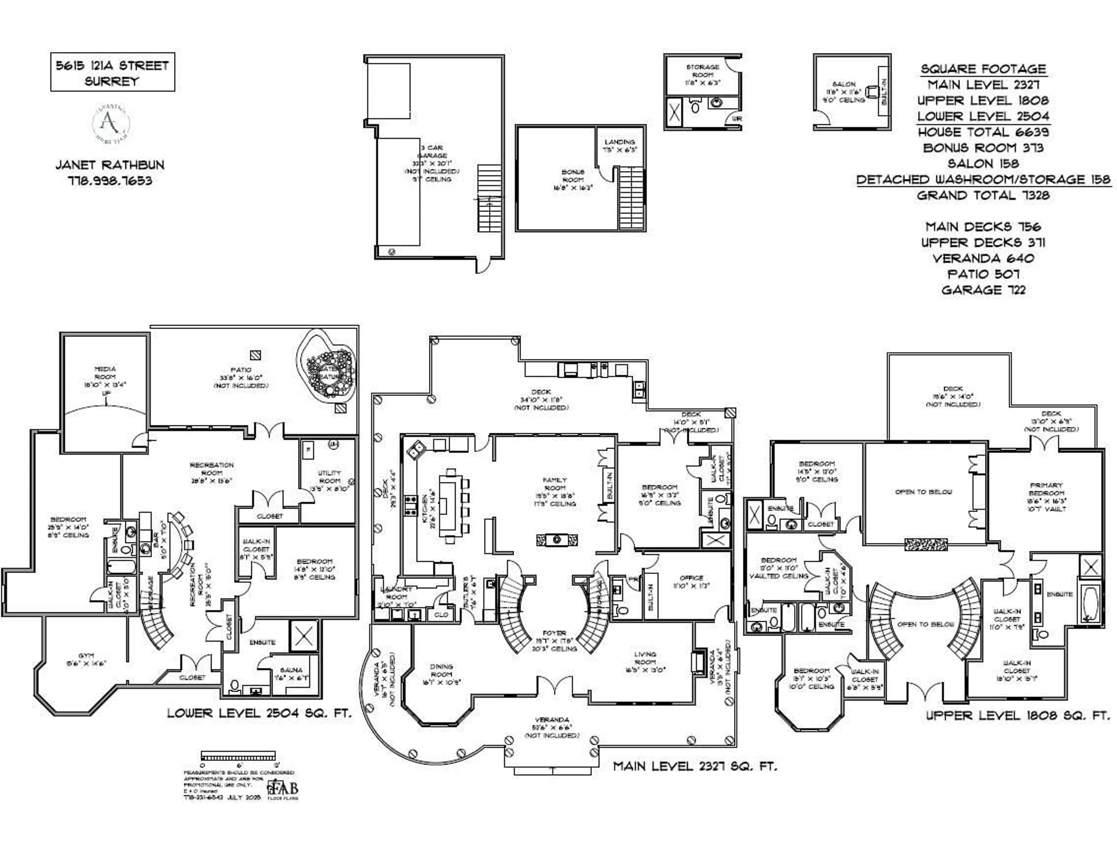 Floor plan for 5615 121A STREET, Surrey British Columbia V3X0A4