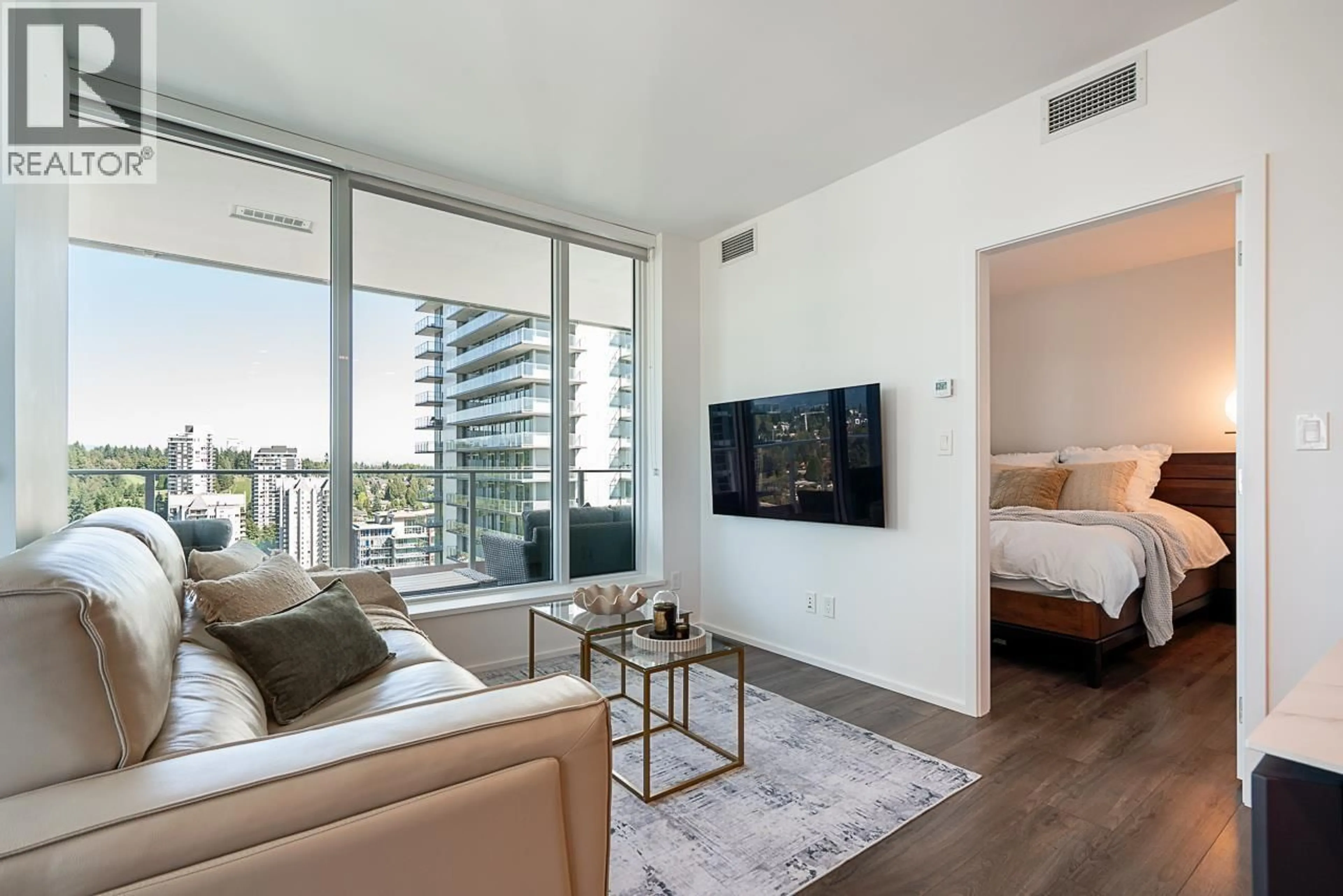 Living room with furniture, unknown for 2401 - 3833 EVERGREEN PLACE, Burnaby British Columbia V3J0M2