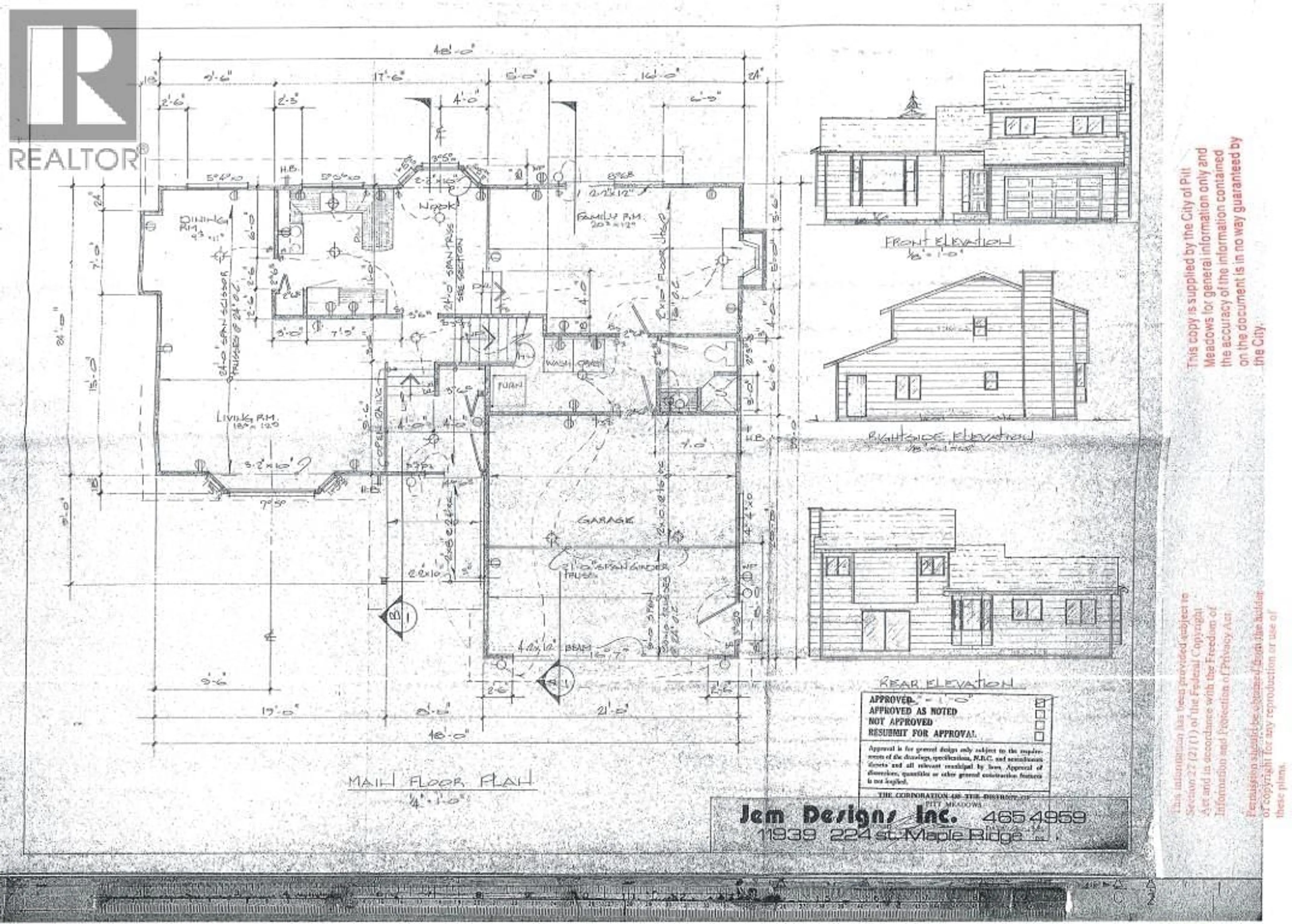 Floor plan for 11854 BLAKELY ROAD, Pitt Meadows British Columbia V3Y1H5