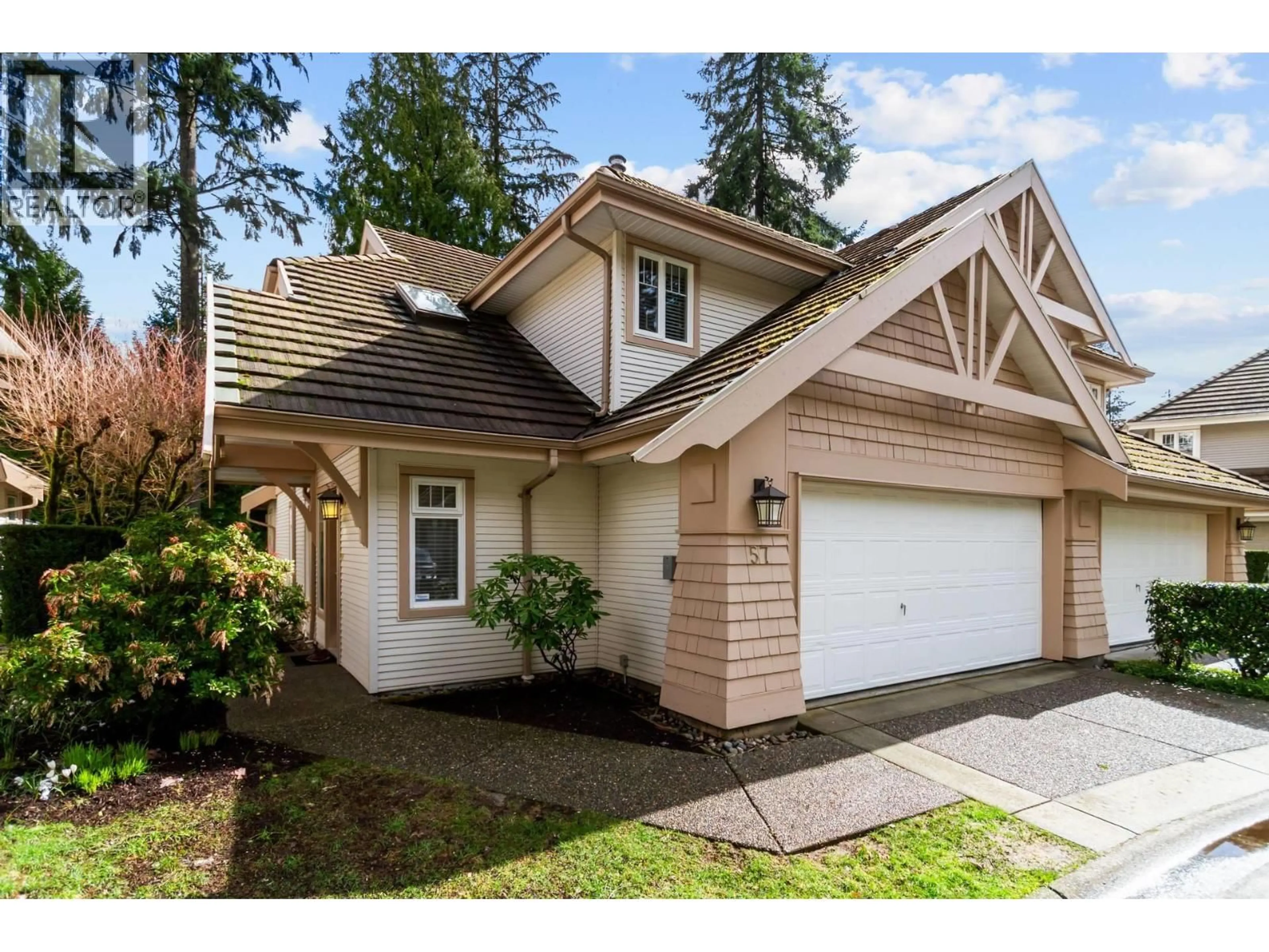 Home with vinyl exterior material, street for 57 - 3405 PLATEAU BOULEVARD, Coquitlam British Columbia V3E3L7