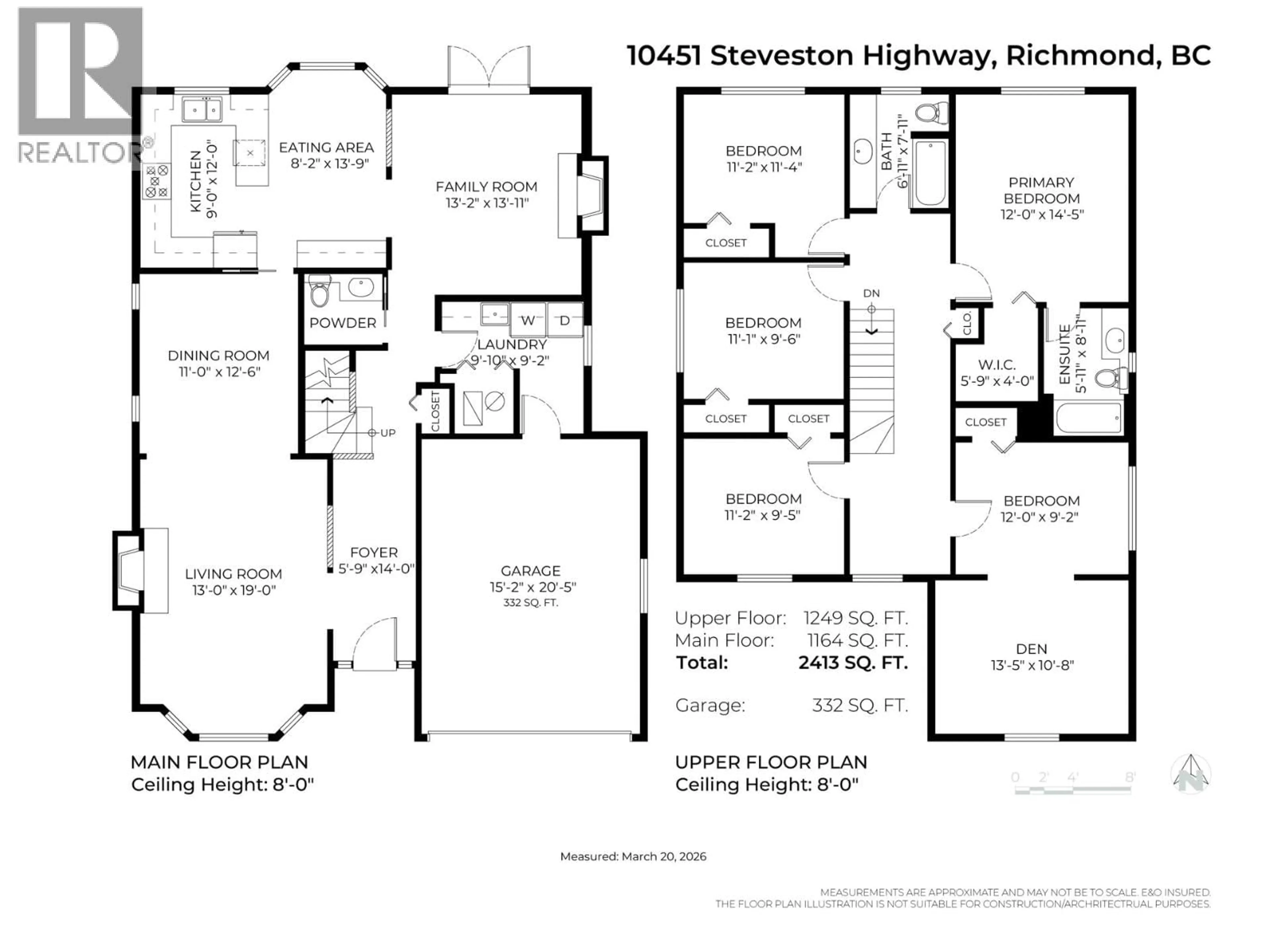 Floor plan for 10451 STEVESTON HIGHWAY, Richmond British Columbia V7A1N3