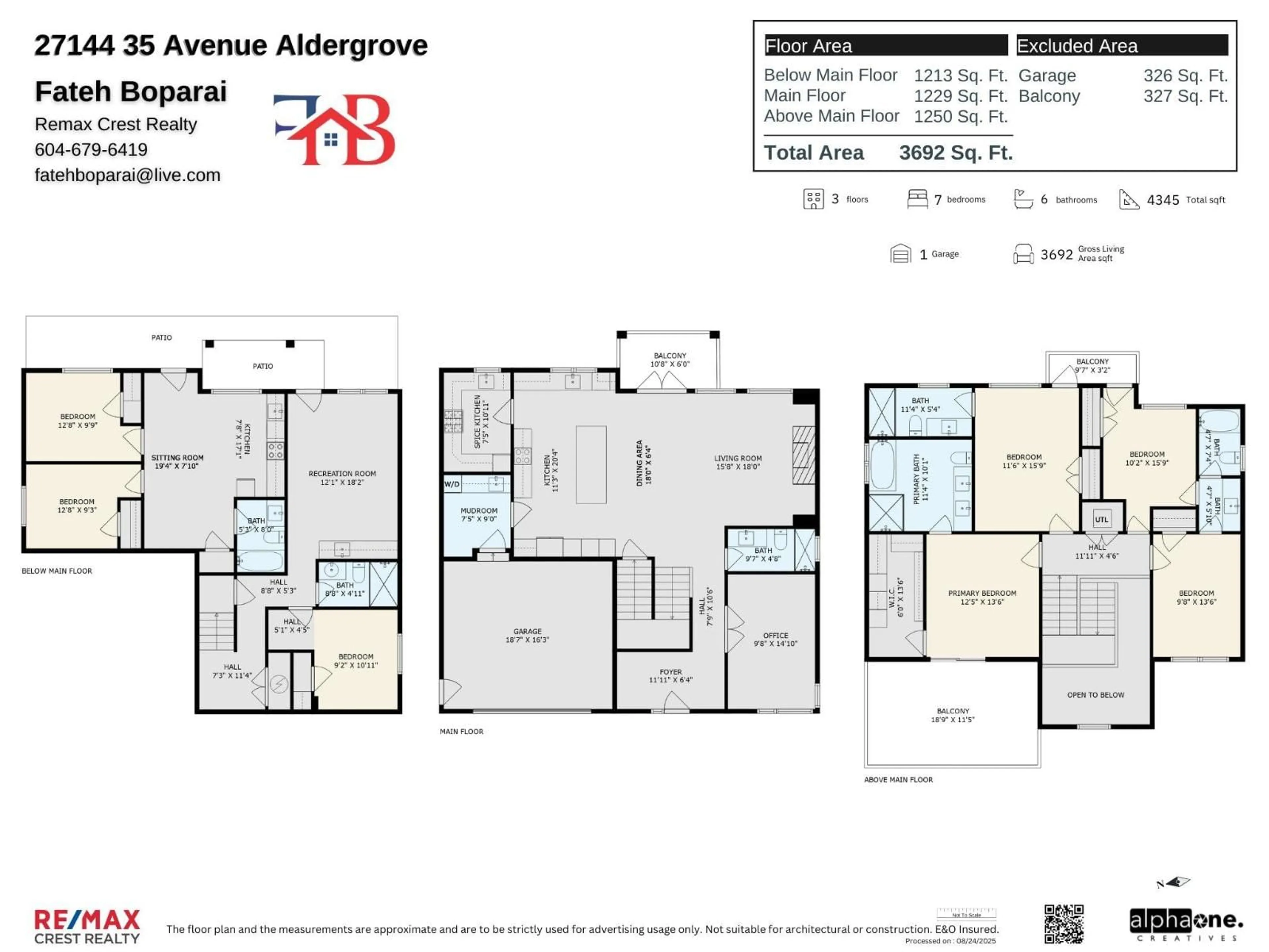 Floor plan for 27144 35TH AVENUE, Langley British Columbia V4W0A5