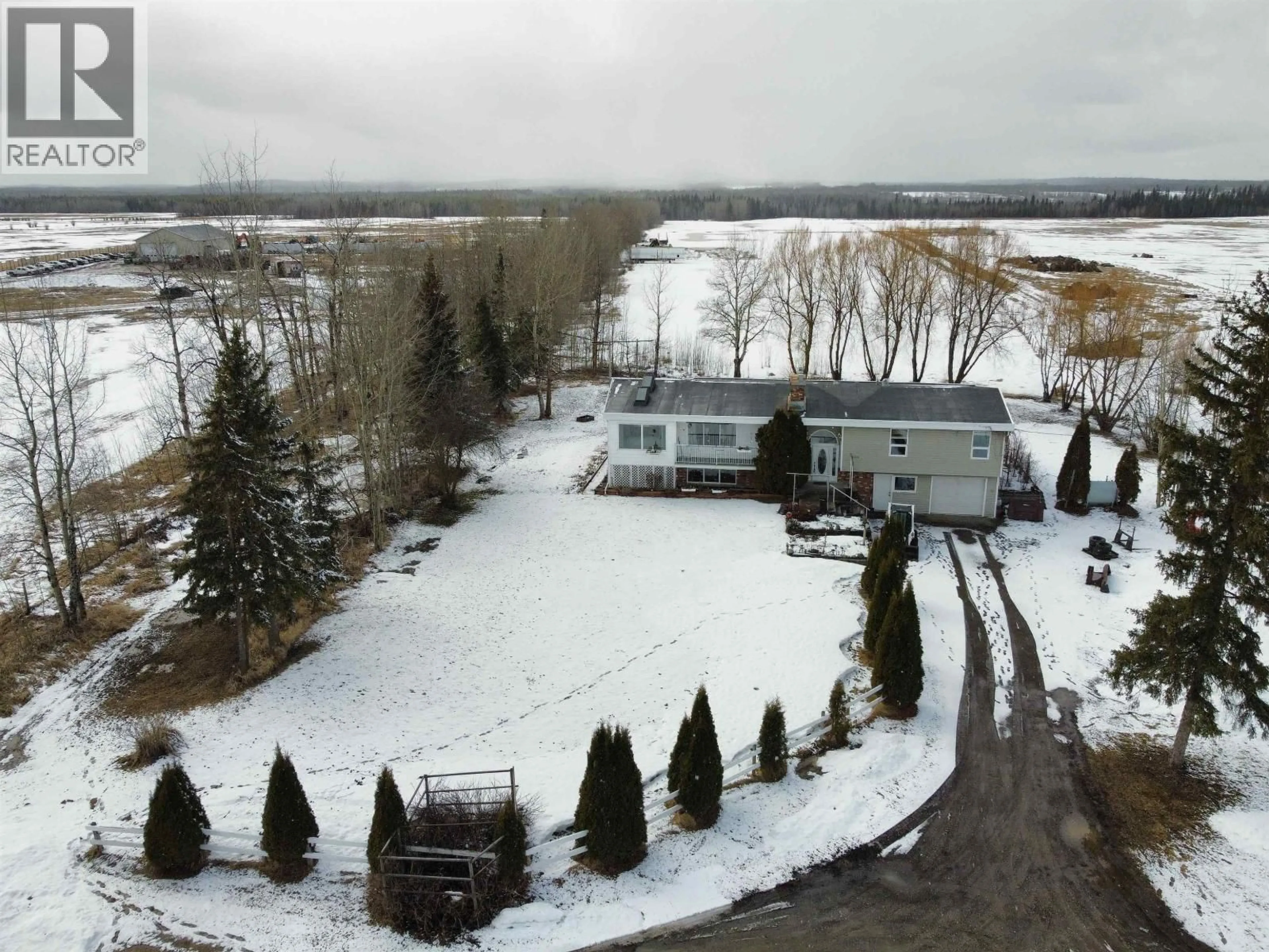 A pic from outside/outdoor area/front of a property/back of a property/a pic from drone, water/lake/river/ocean view for 16795 HART HIGHWAY, Prince George British Columbia V2K5X5
