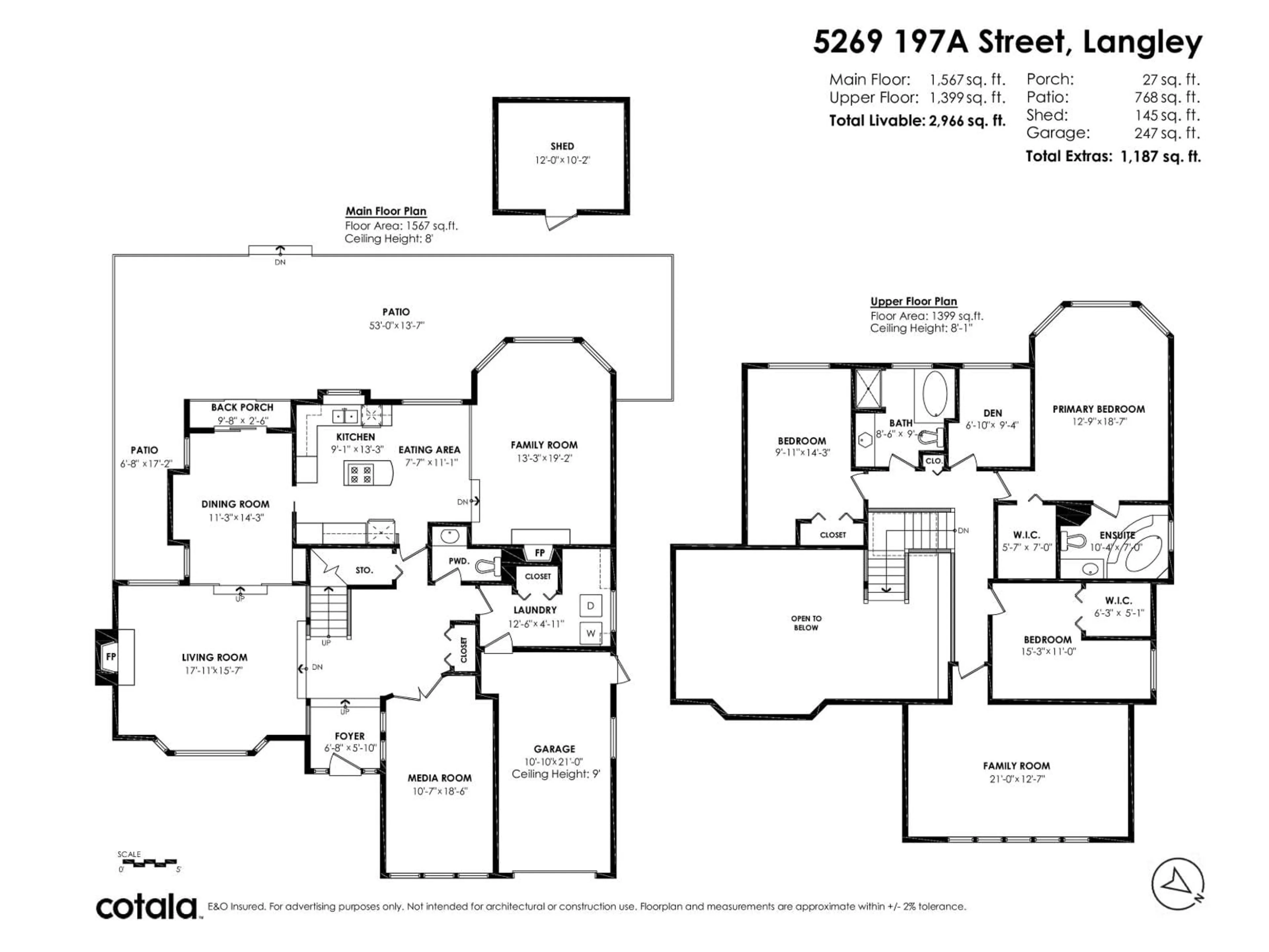 Floor plan for 5269 197A STREET, Langley British Columbia V3A7Y1