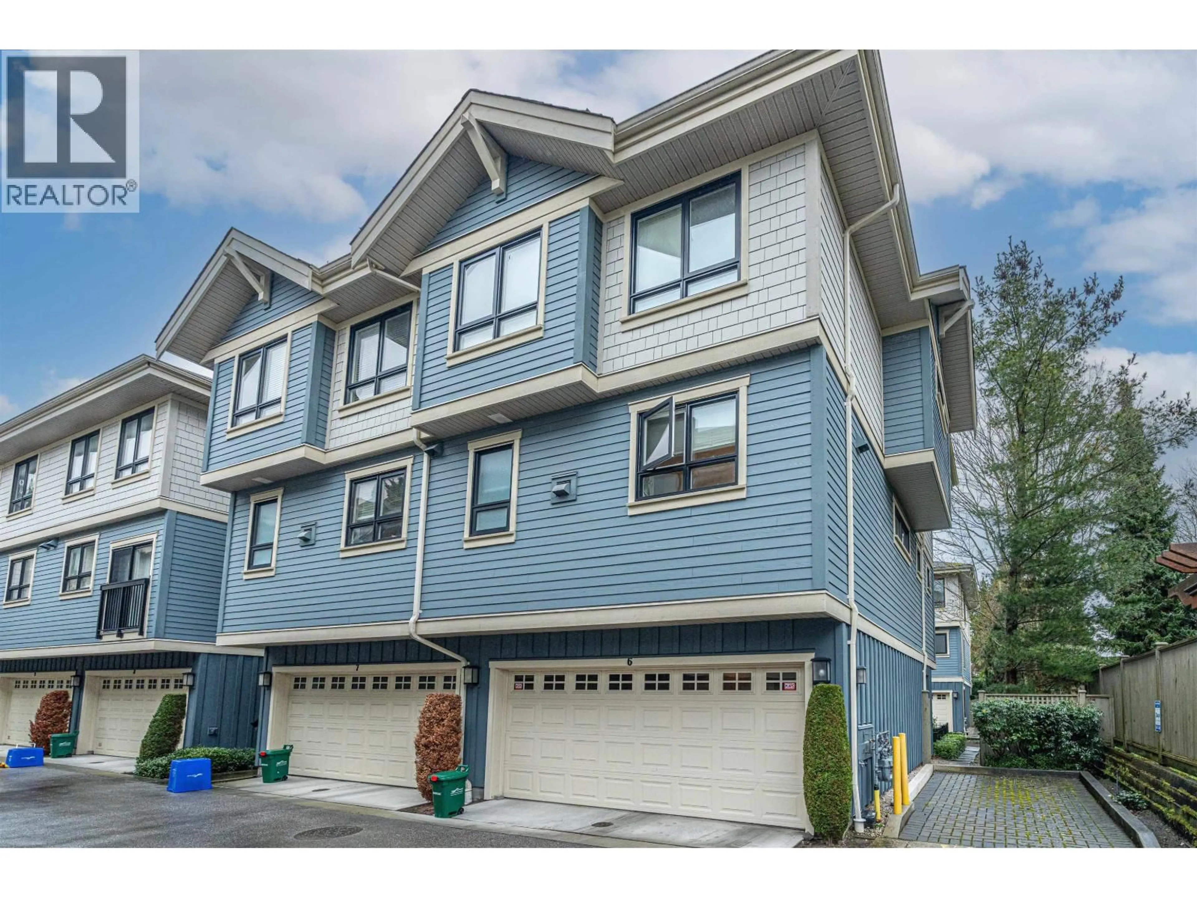 Home with vinyl exterior material, street for 6 - 6028 MAPLE ROAD, Richmond British Columbia V7E1G5