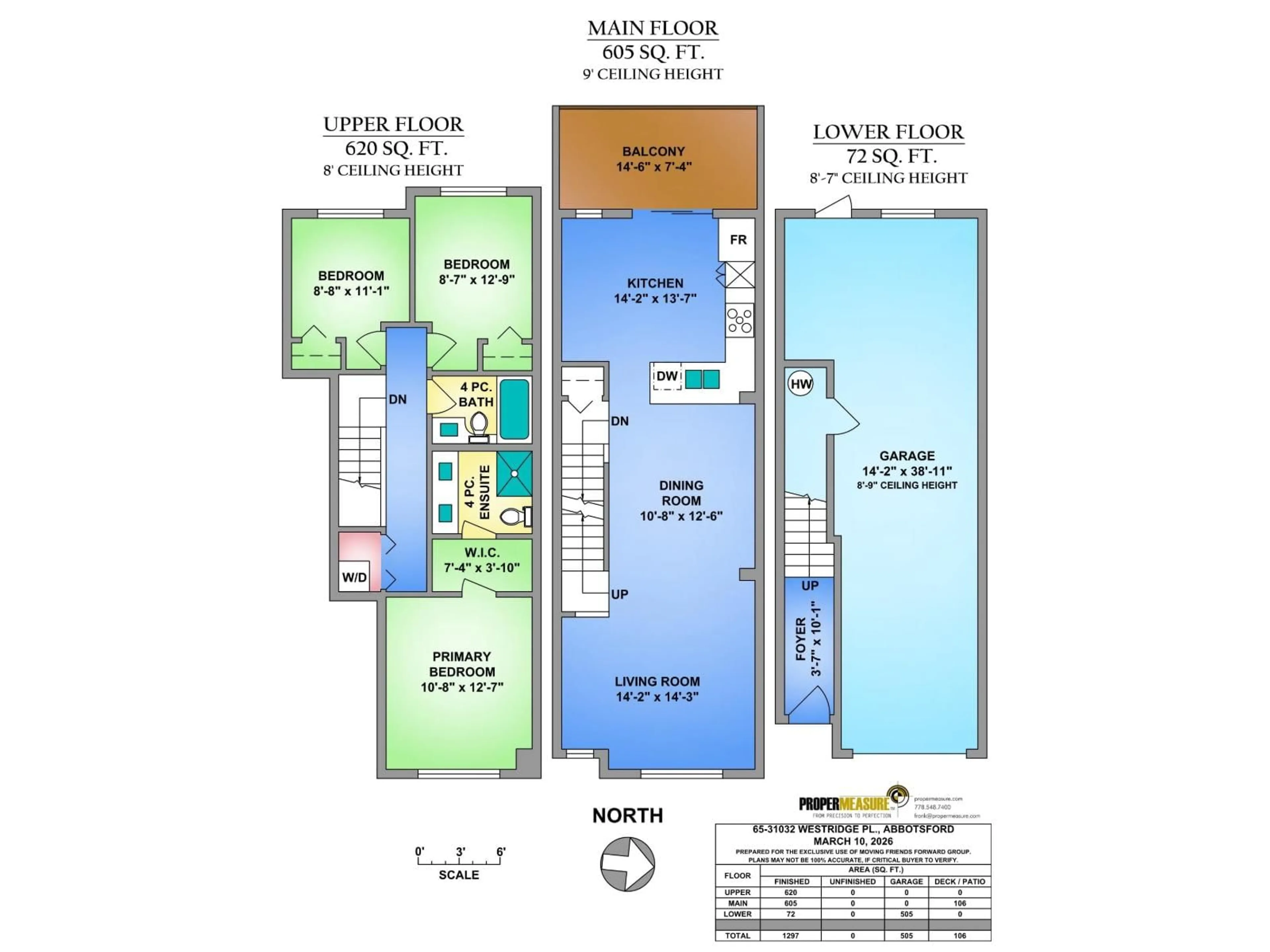 Floor plan for 65 - 31032 WESTRIDGE PLACE, Abbotsford British Columbia V2T0C6